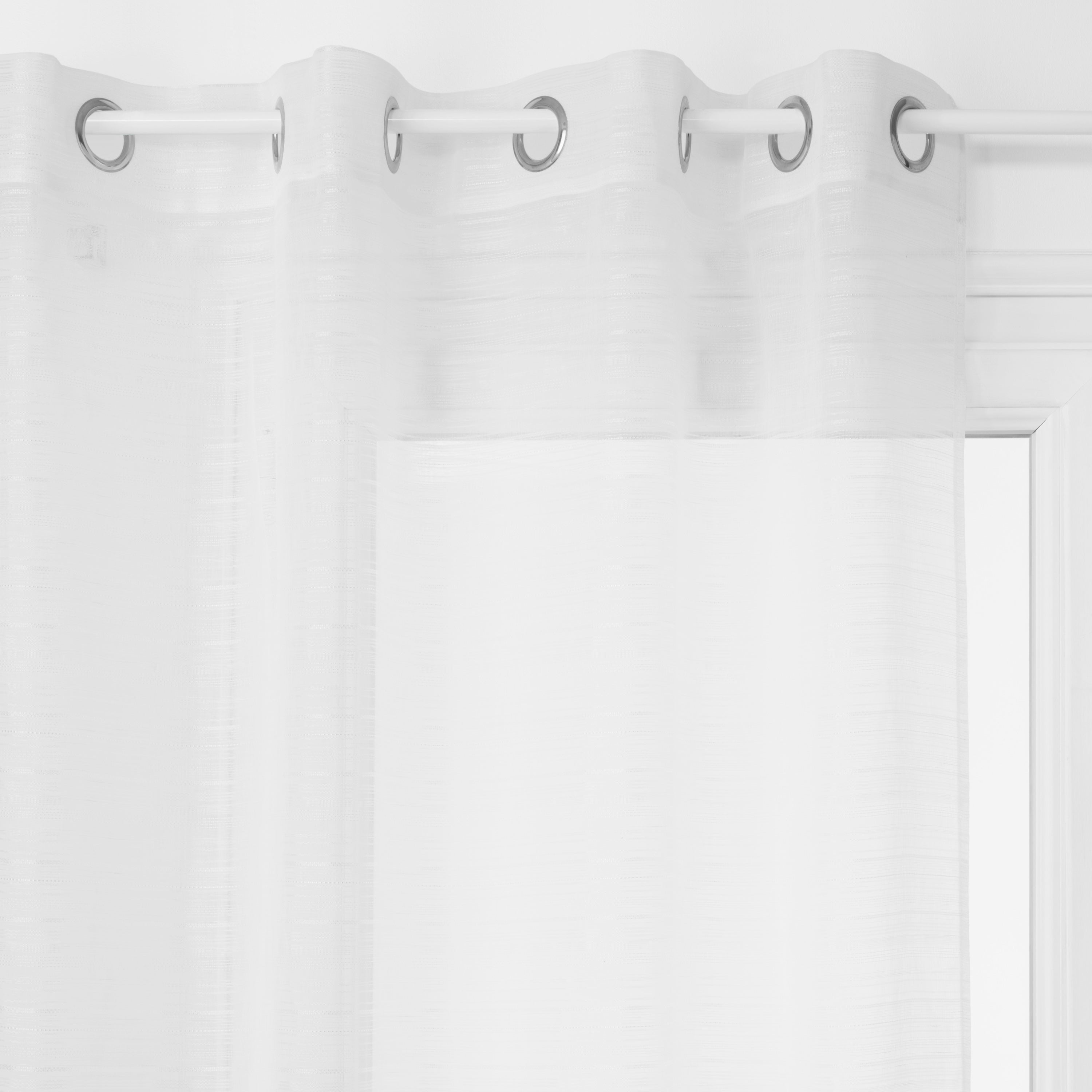 Perdea plasa louis alb 140 x 240 cm - Atmosphera