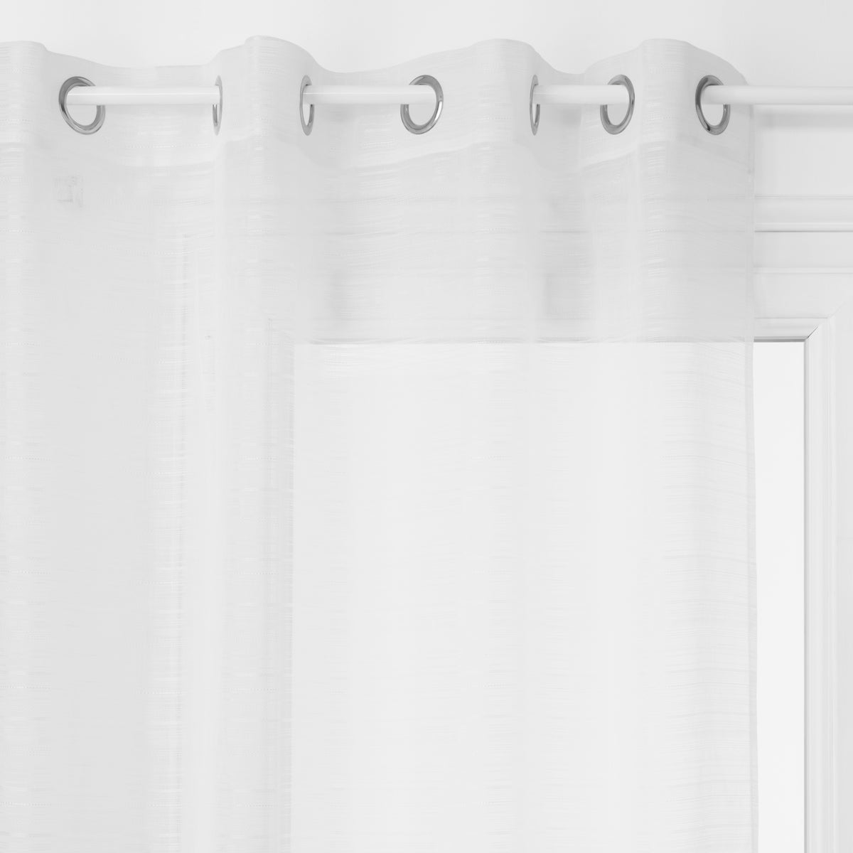 Perdea plasa louis alb 140 x 240 cm - Atmosphera