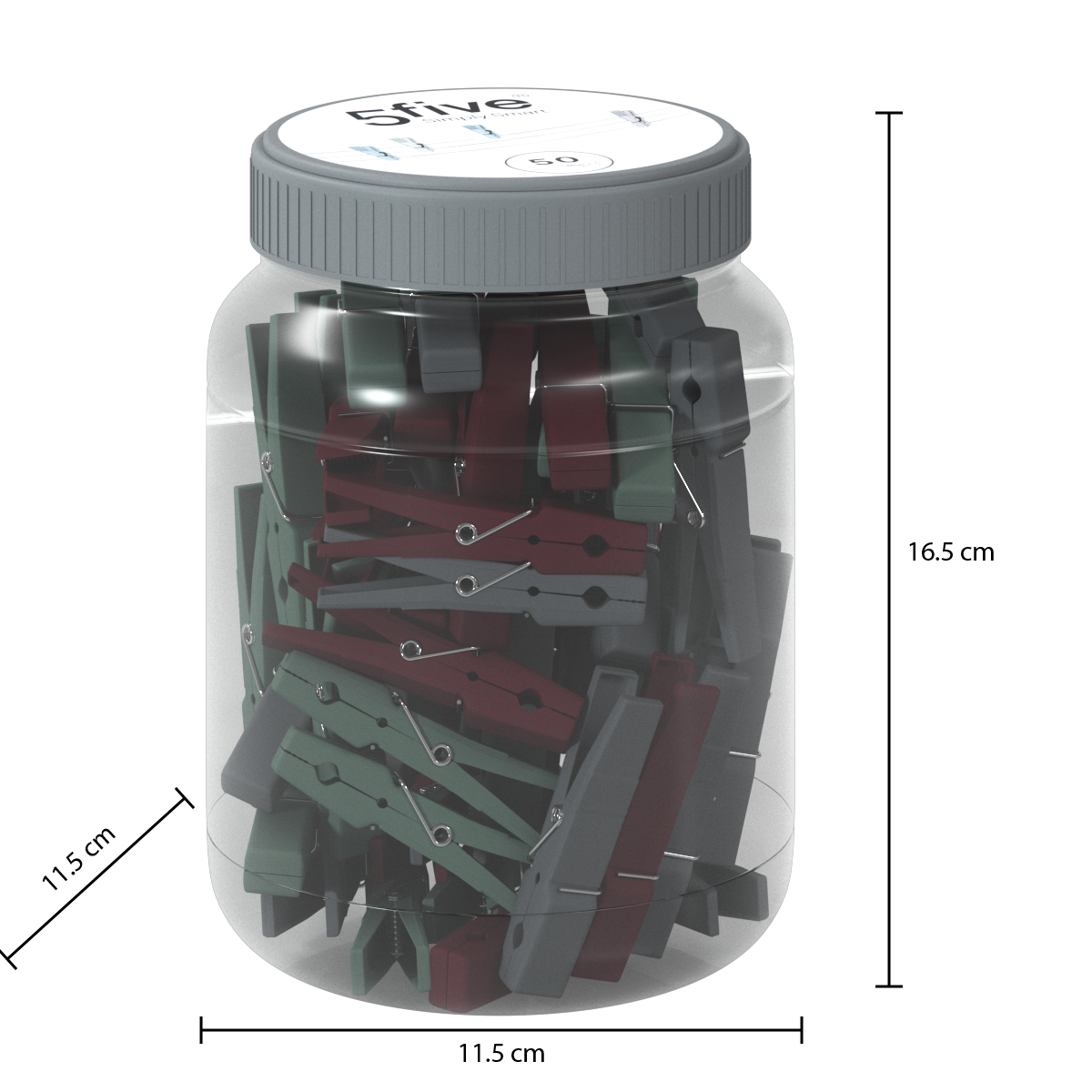 Carlig rufe, set 50 buc, plastic
