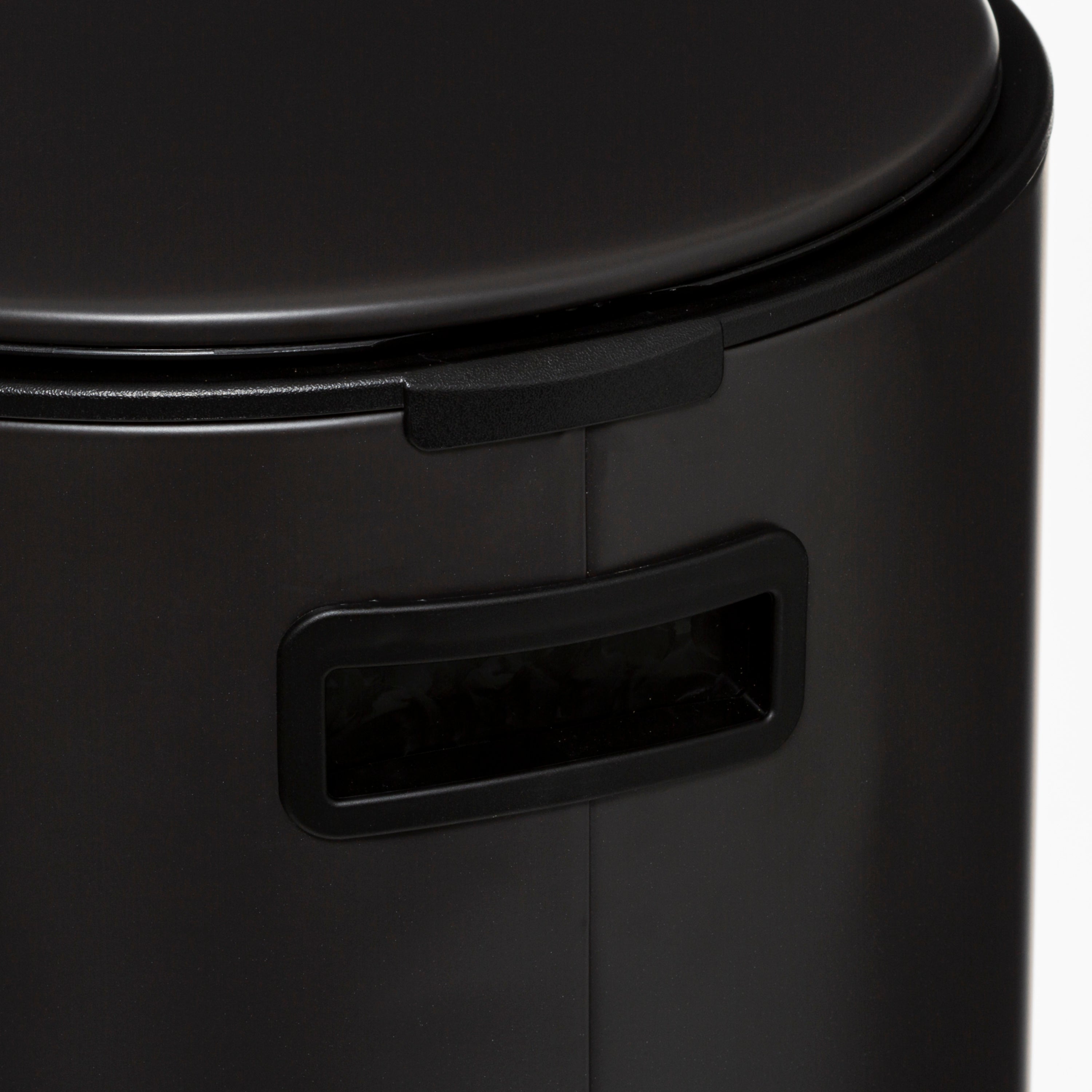 Cos gunoi metal 30 l negru delta - Five