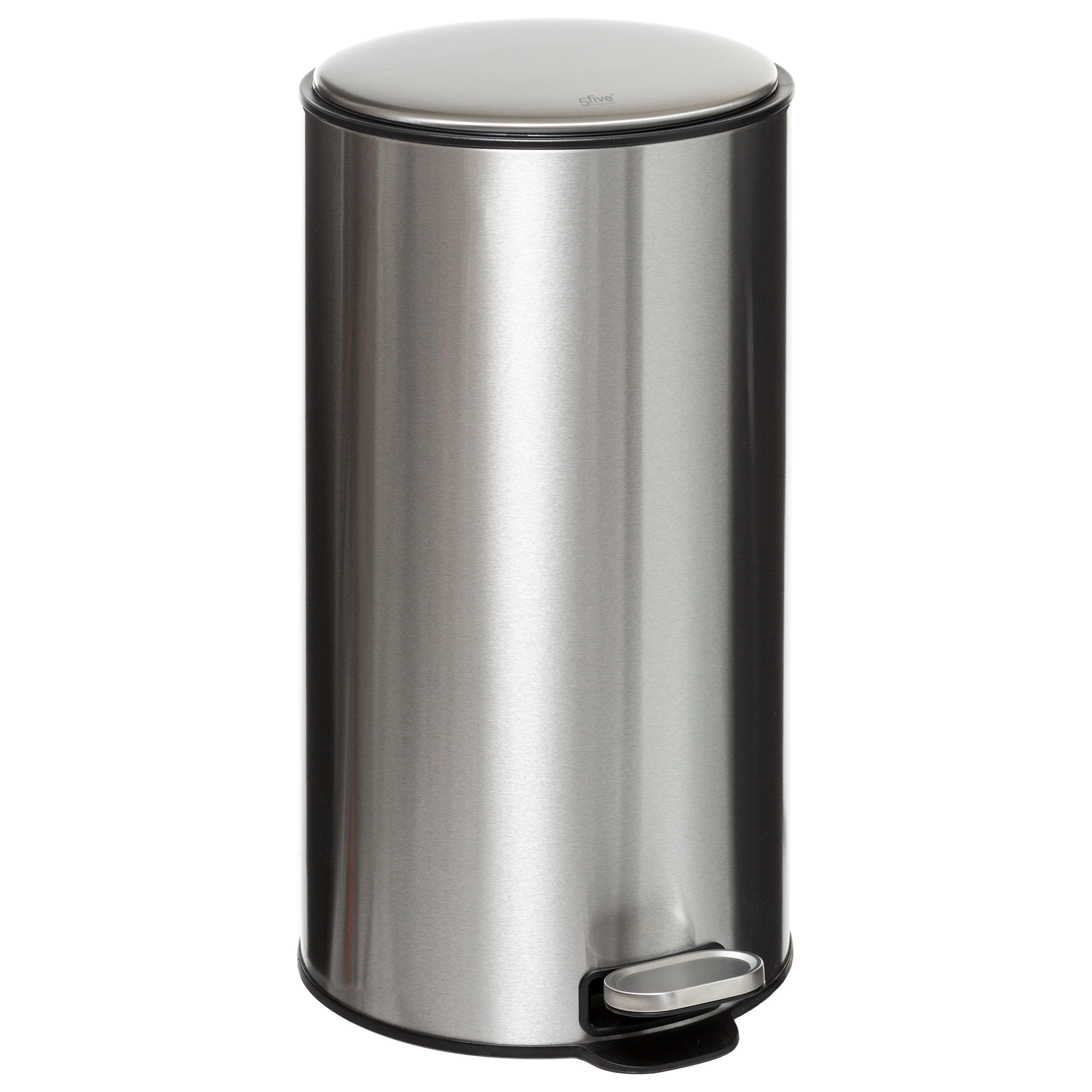 Cos gunoi metal 30 l inox delta - Five