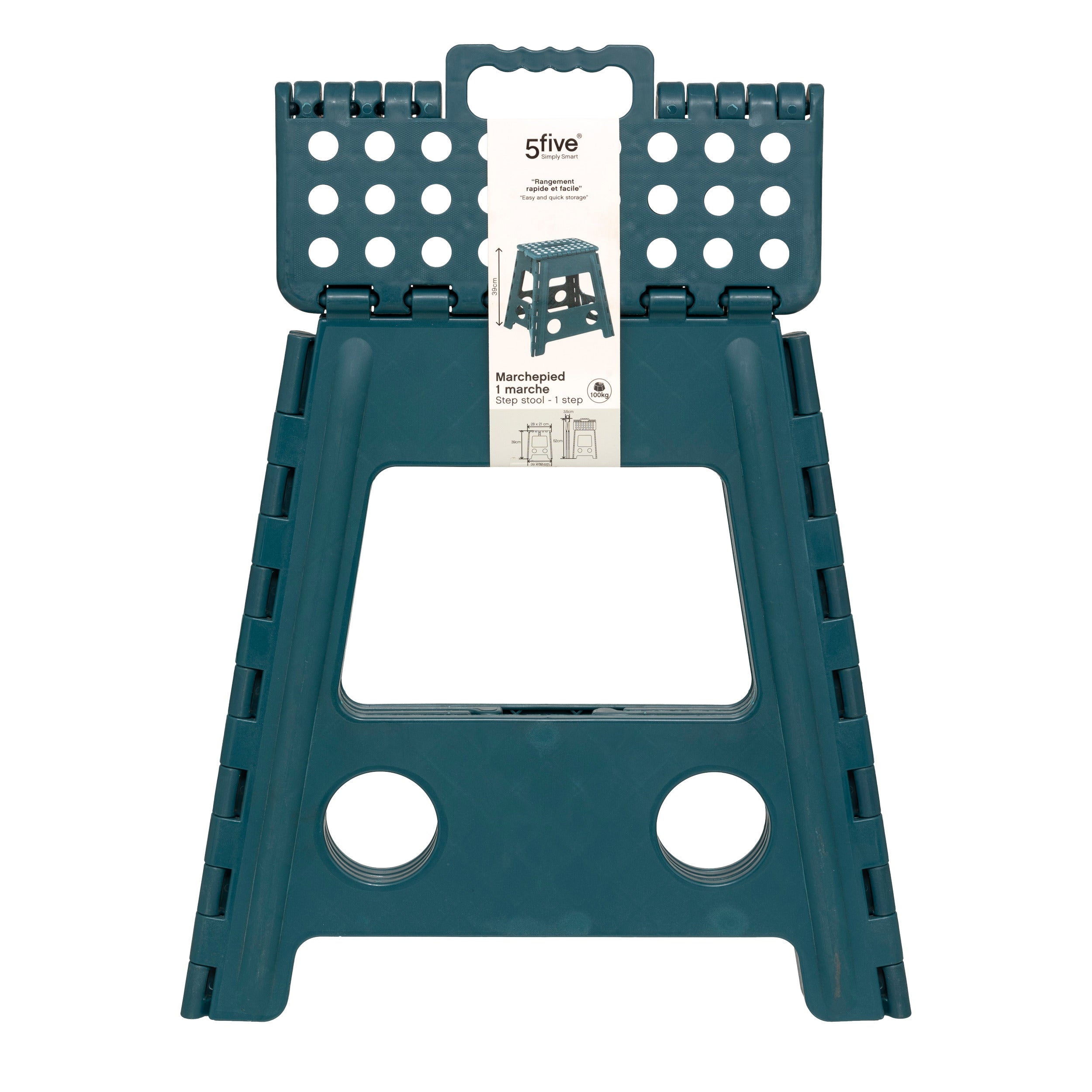 Taburet plastic 39 cm asortat - Five