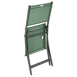 Scaun de gradina pliabil Modula, aluminiu si poliester verde, H.87 cm