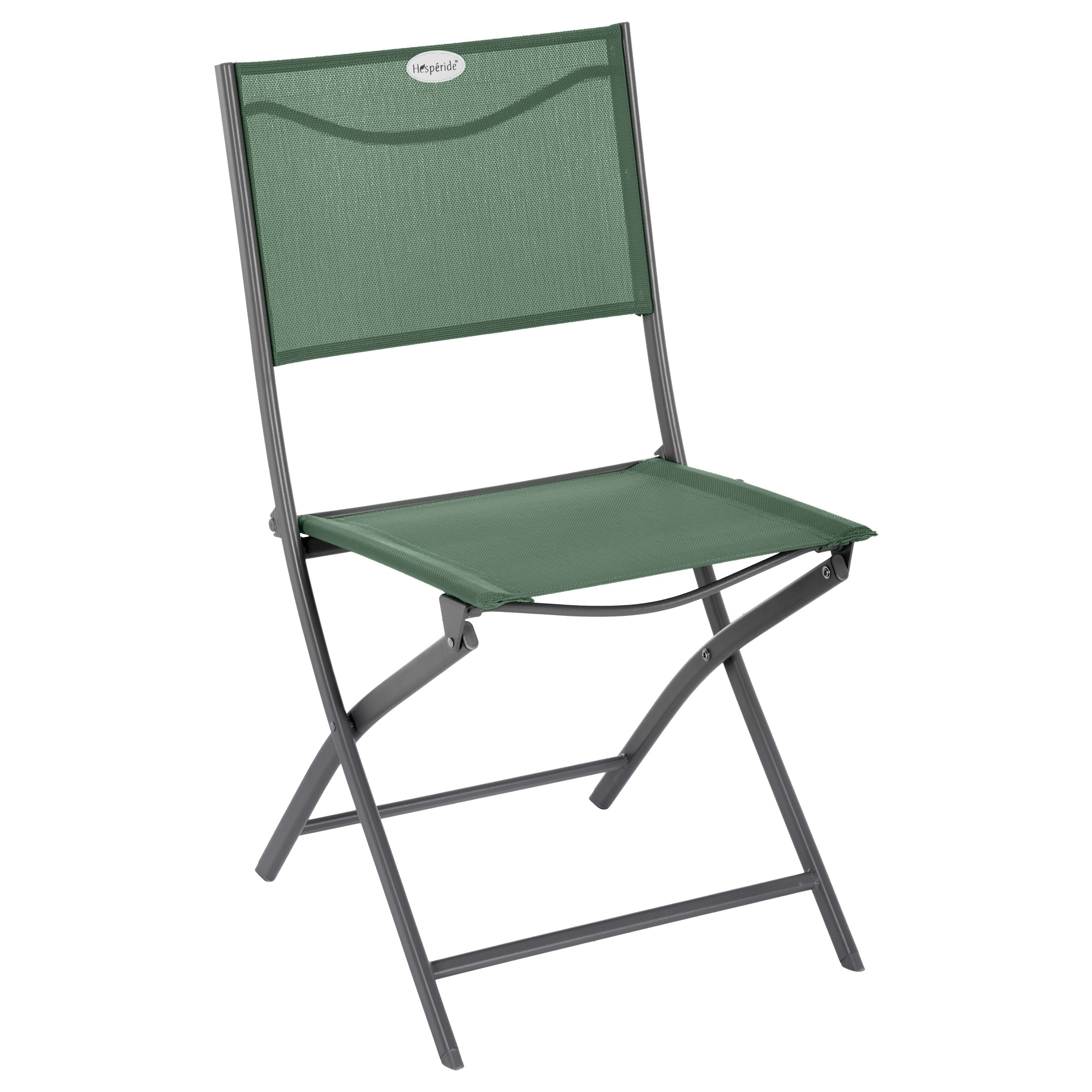 Scaun de gradina pliabil Modula, aluminiu si poliester verde, H.87 cm