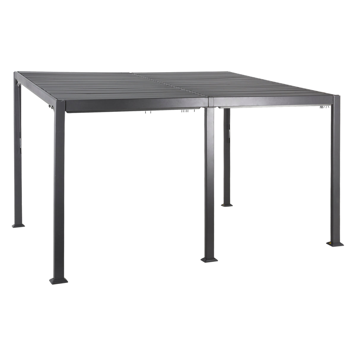 Pergola independenta din aluminiu Hesperide Avila graphite 4 x 3 m