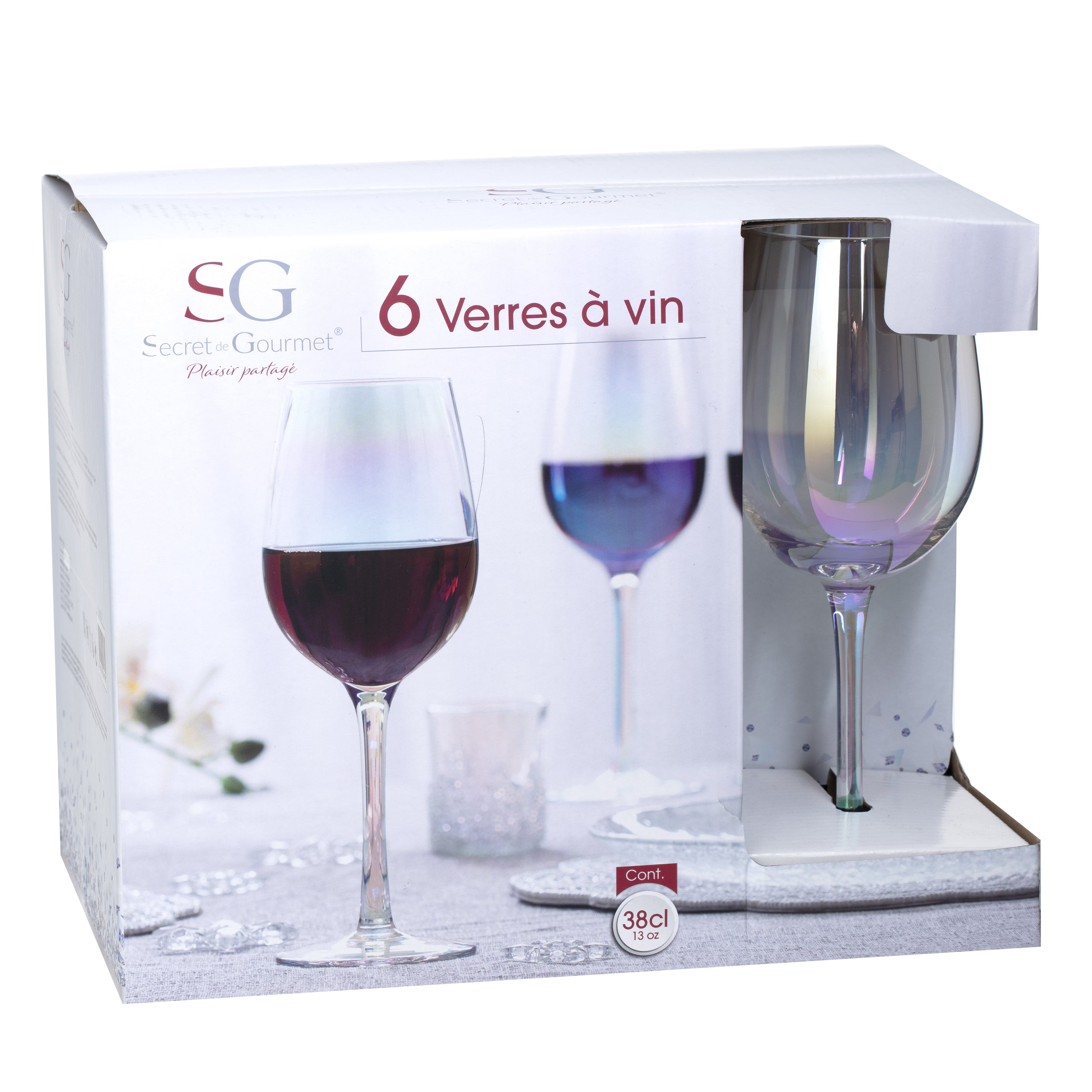 Set pahare vin set 6 fantasy 38 cl - Secret de Gourmet