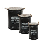 Bill negru cufar metal set 3 buc - Atmosphera