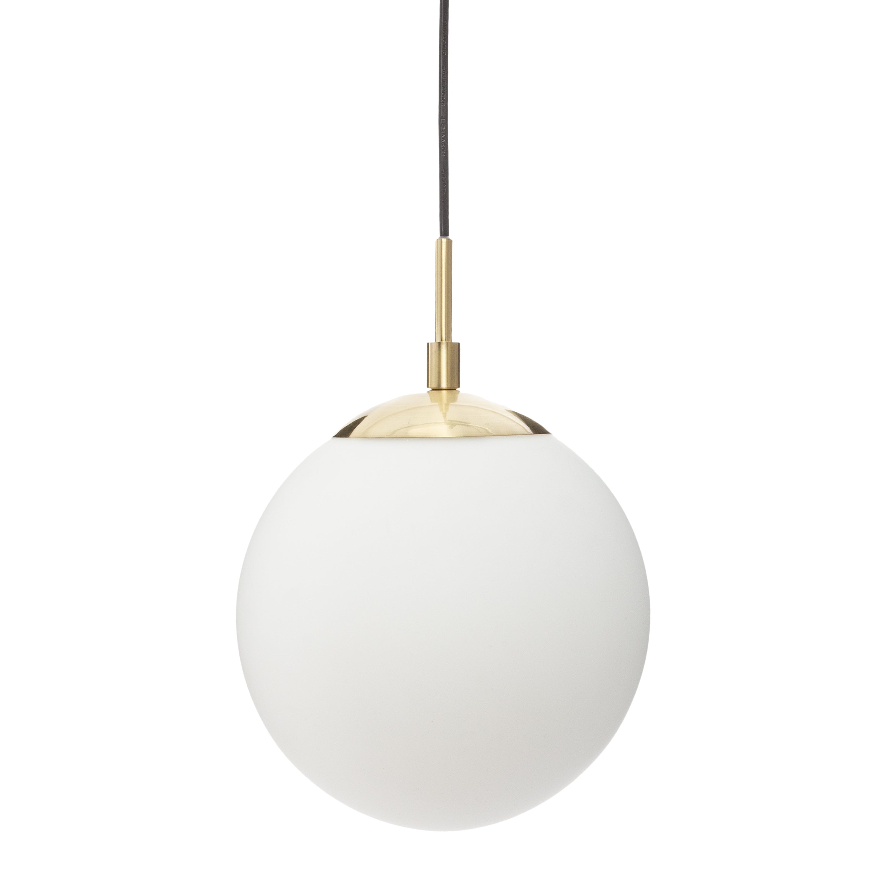 Corp de iluminat, lampa suspendata dris glob sticla alb D20 cm - Atmosphera