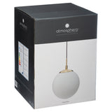 Corp de iluminat, lampa suspendata dris glob sticla alb D20 cm - Atmosphera