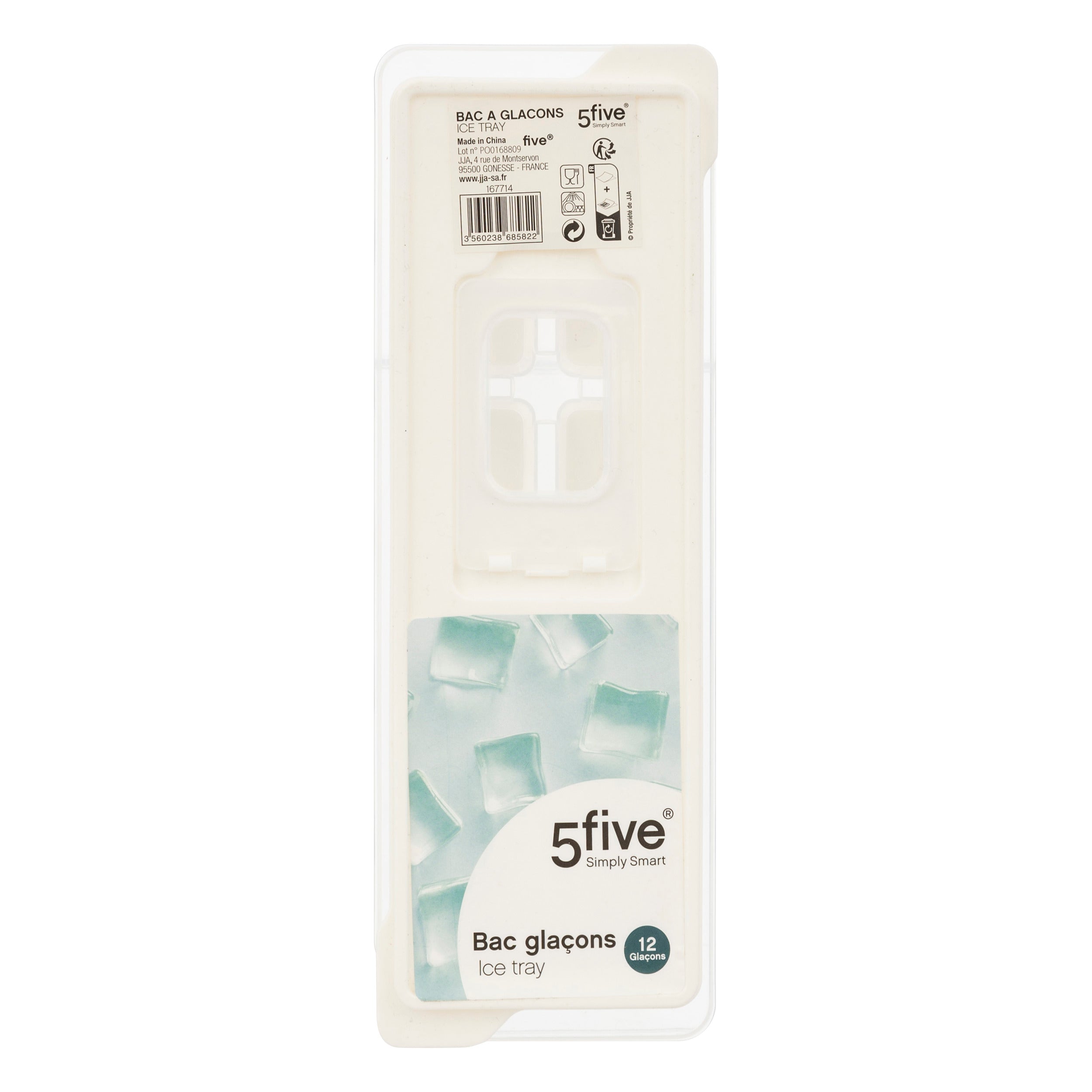 Tava cuburi gheata cu capac cu push 12 tpe asortat - Five