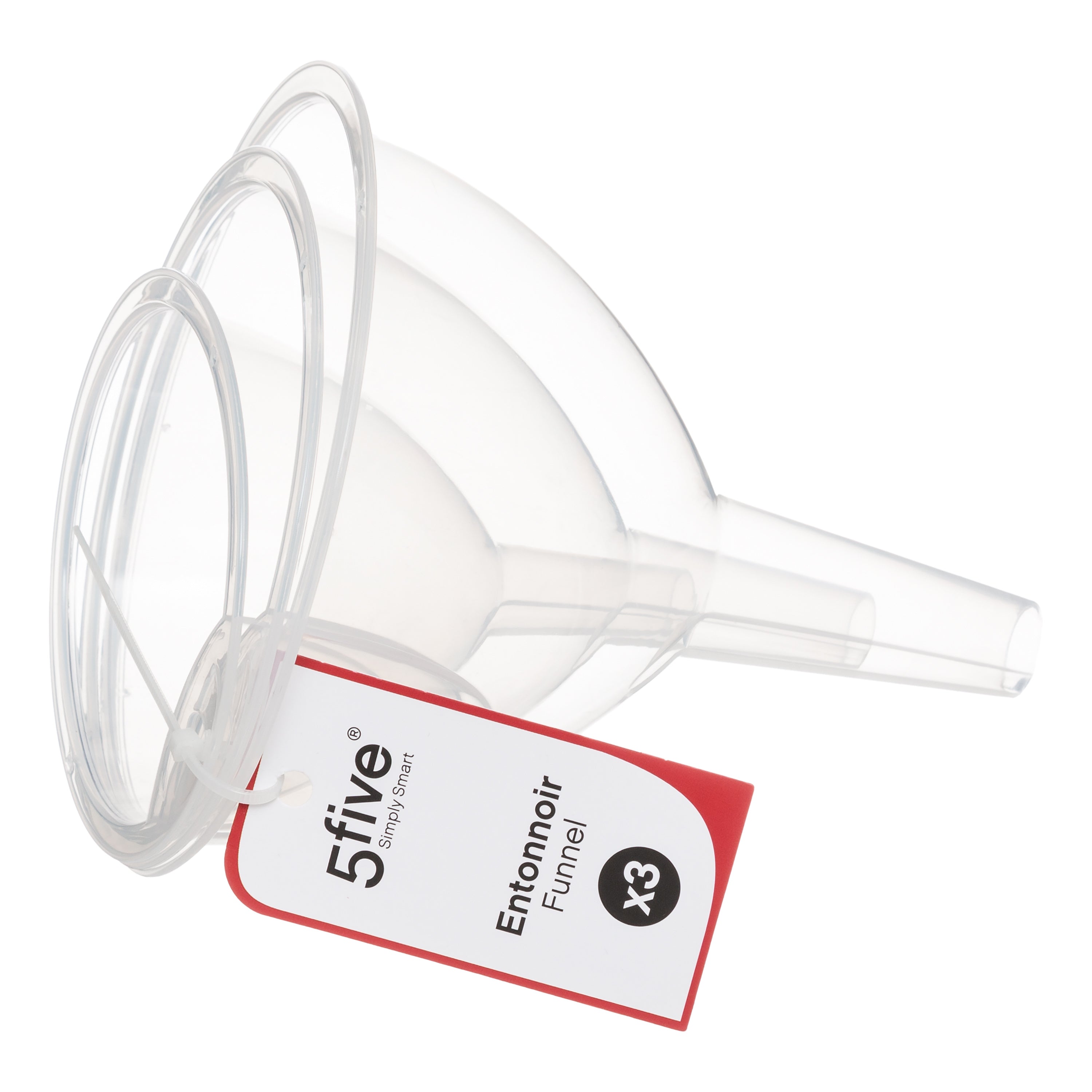 Palnie plastic transparent set 3 buc - Five