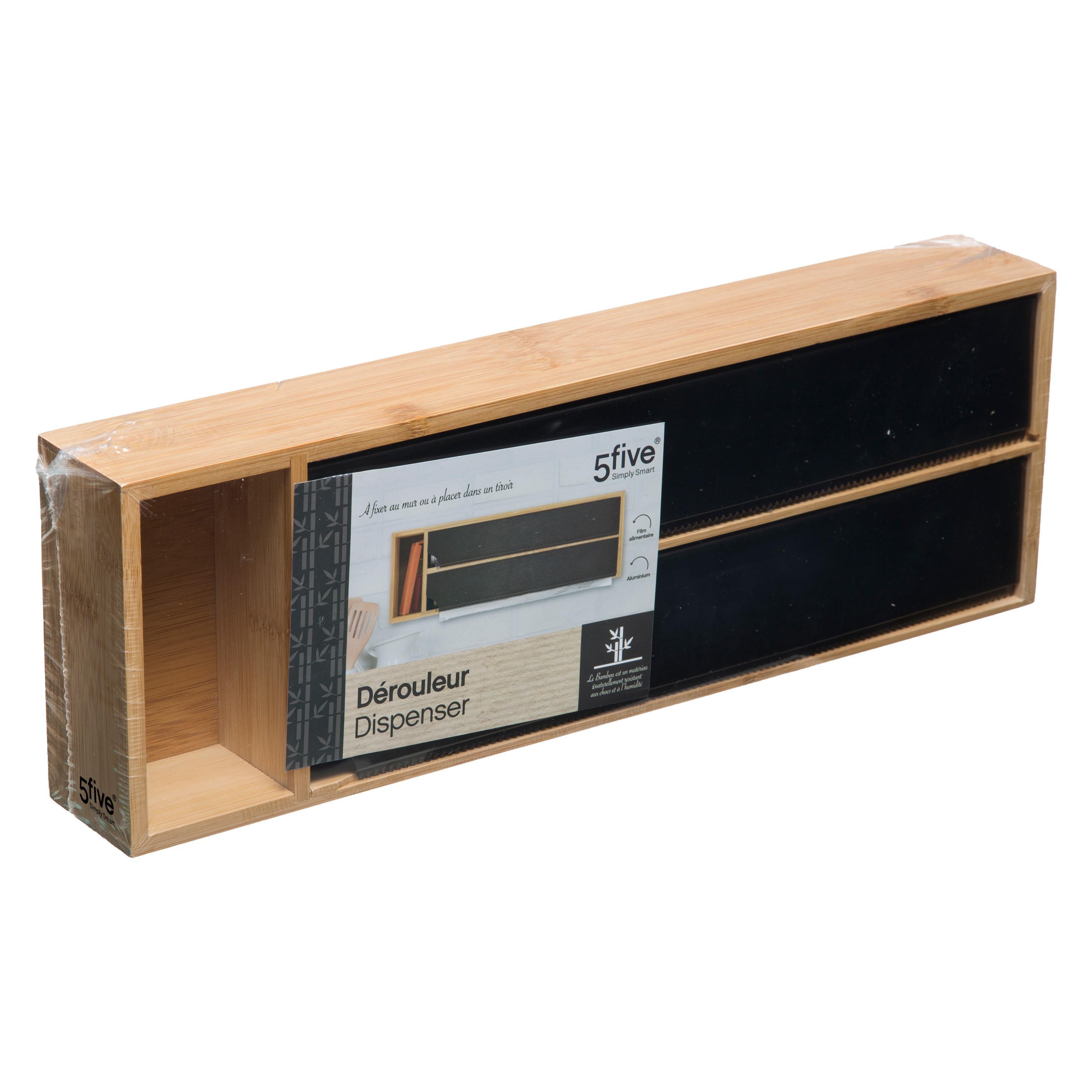 Ambalaj alimente derulator bambus negru - Five