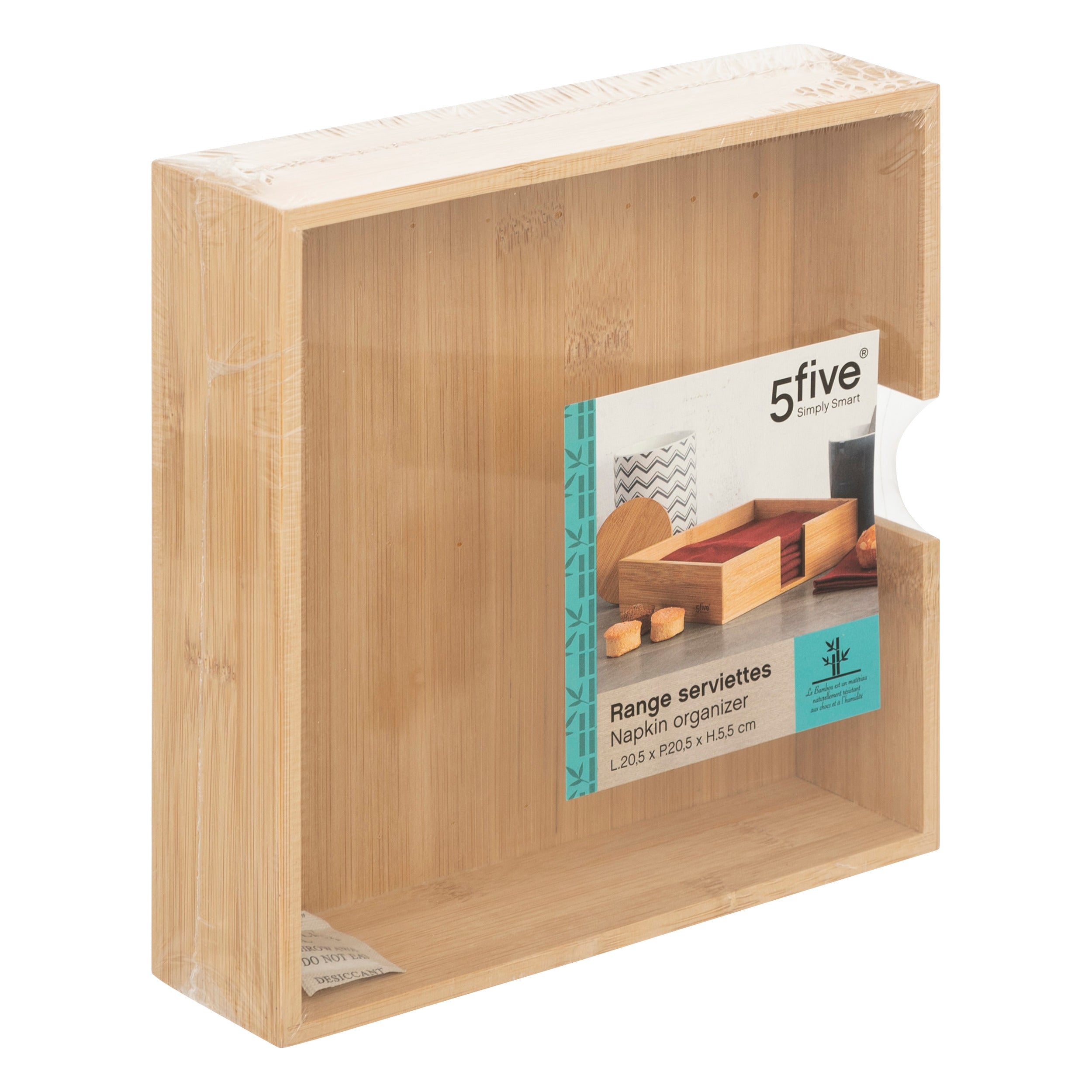 Organizator servetele bambus - Five
