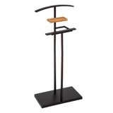 Organizator casa, valet metal negru-bambus - Five