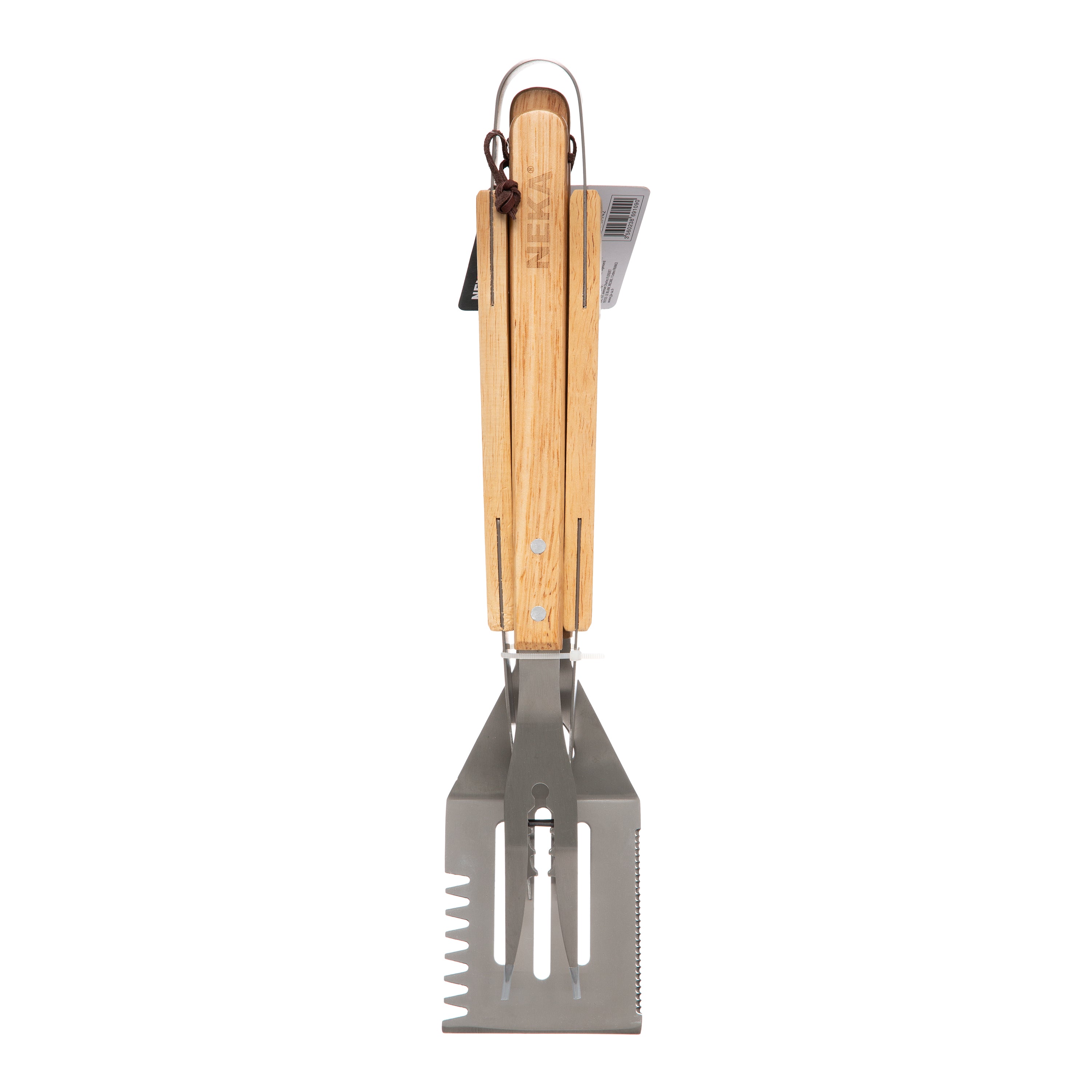 Accesorii bbq cu maner lemn set 3 buc - Neka