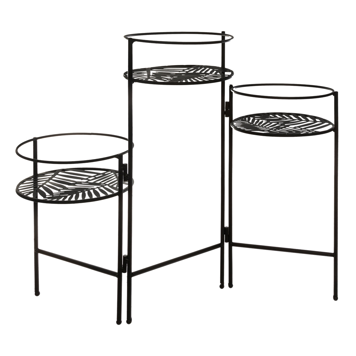 Suport ghivece set 3 farfurii H49 cm - Atmosphera