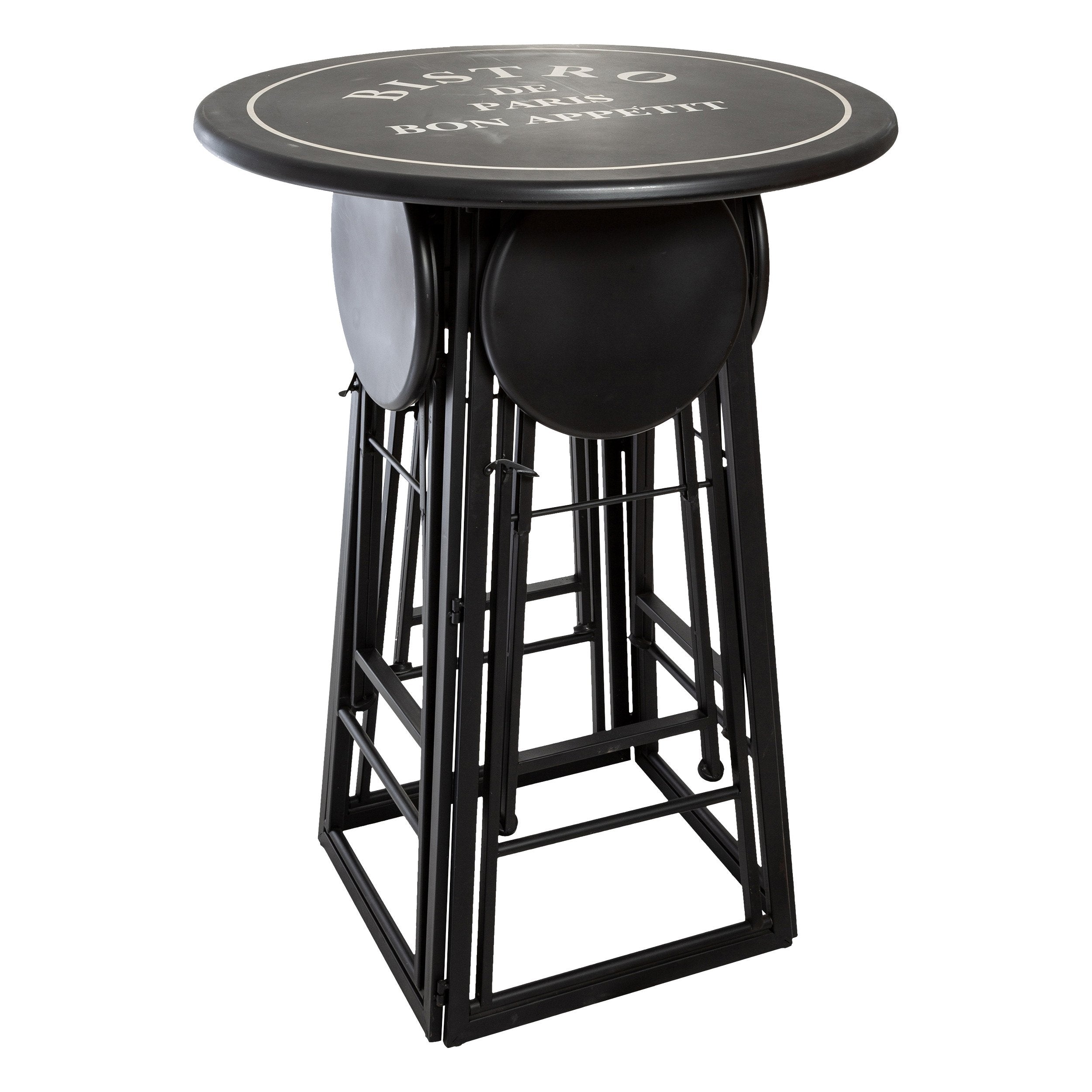 Masa si 4 scaune de exterior diam. 77.5 cm Atmosphera