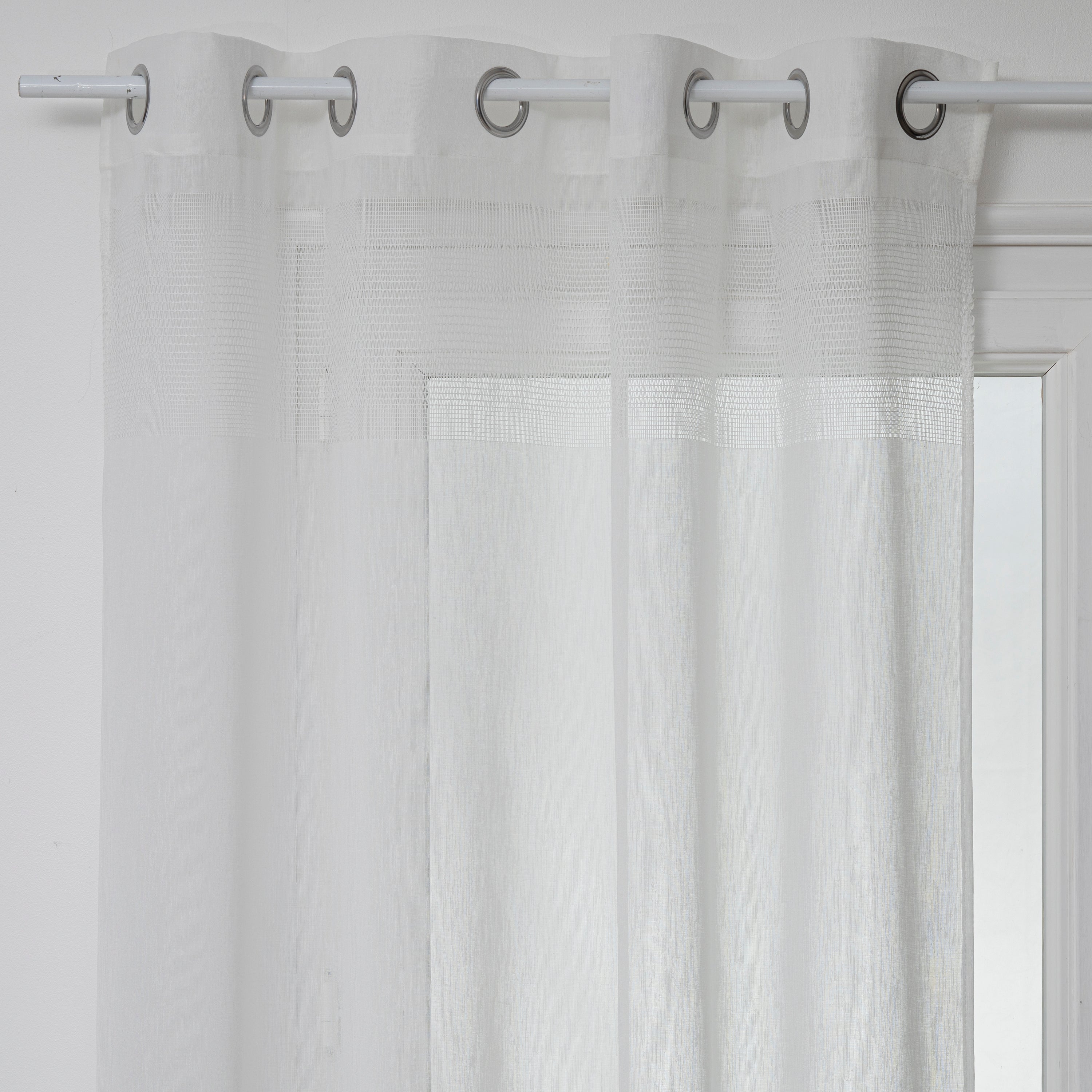 Perdea voal sab alb 140 x 240 cm - Atmosphera