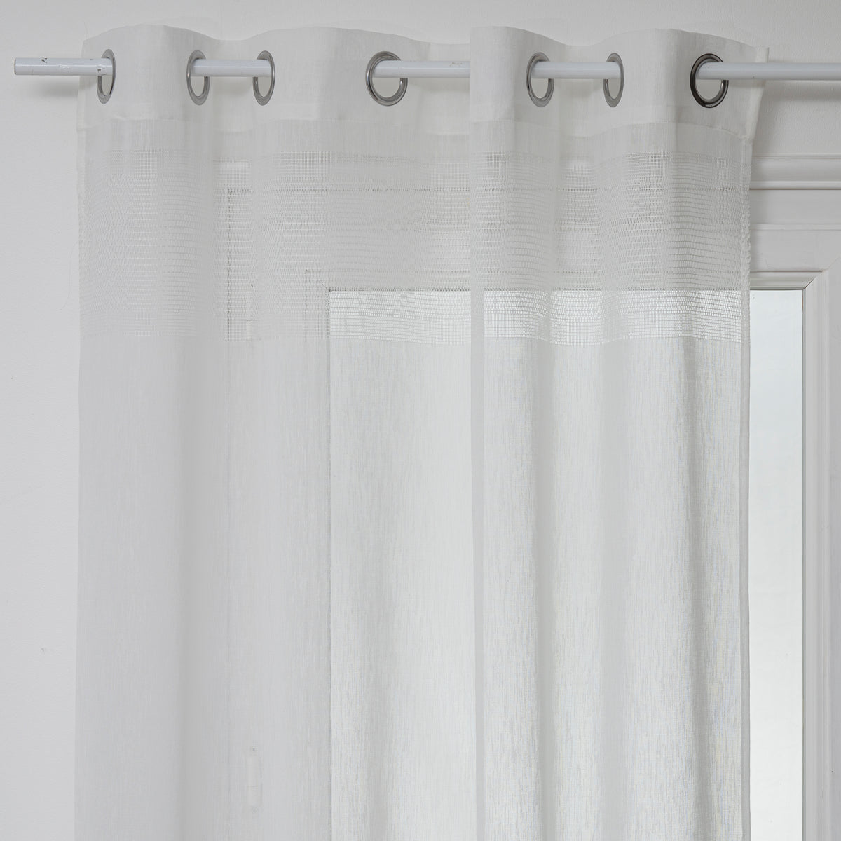 Perdea voal sab alb 140 x 240 cm - Atmosphera
