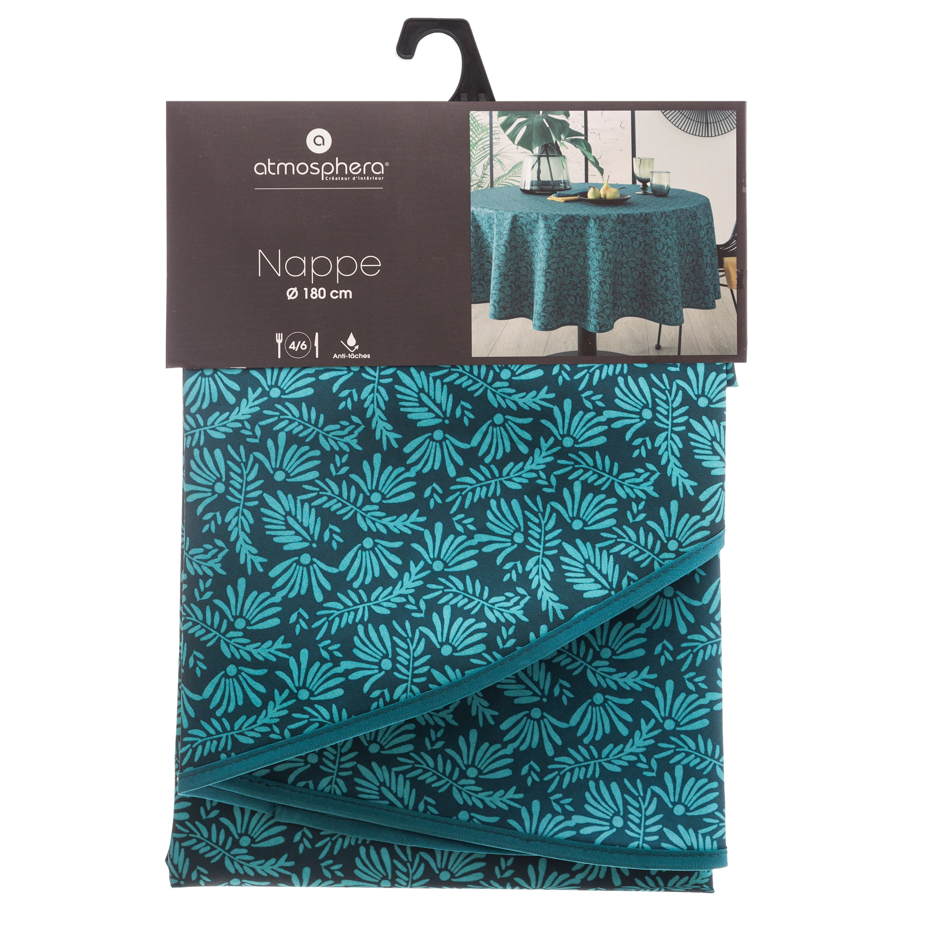 Fata de masa frunze print D180 cm - Atmosphera