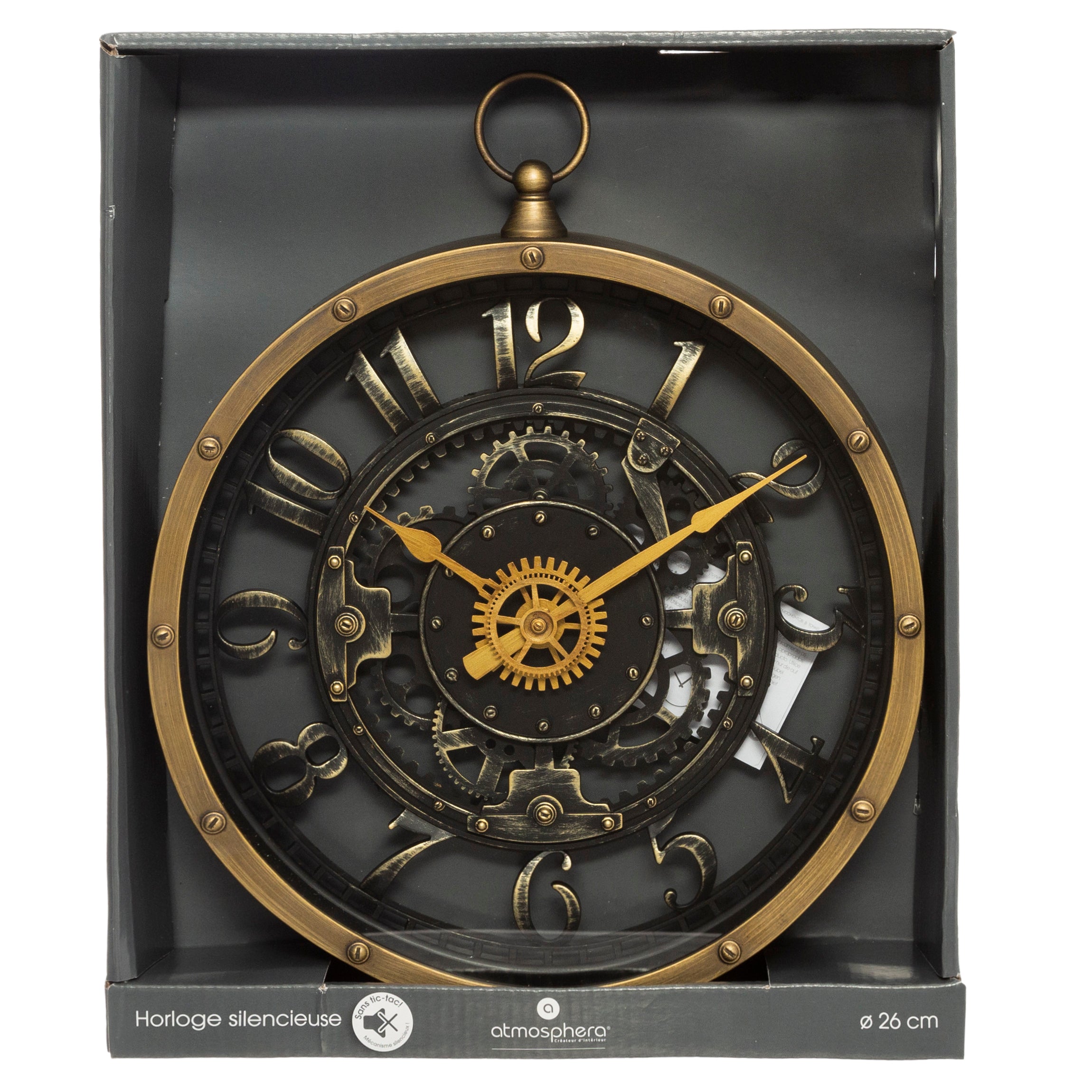 Ceas meca plastic liliana D27 cm - Atmosphera