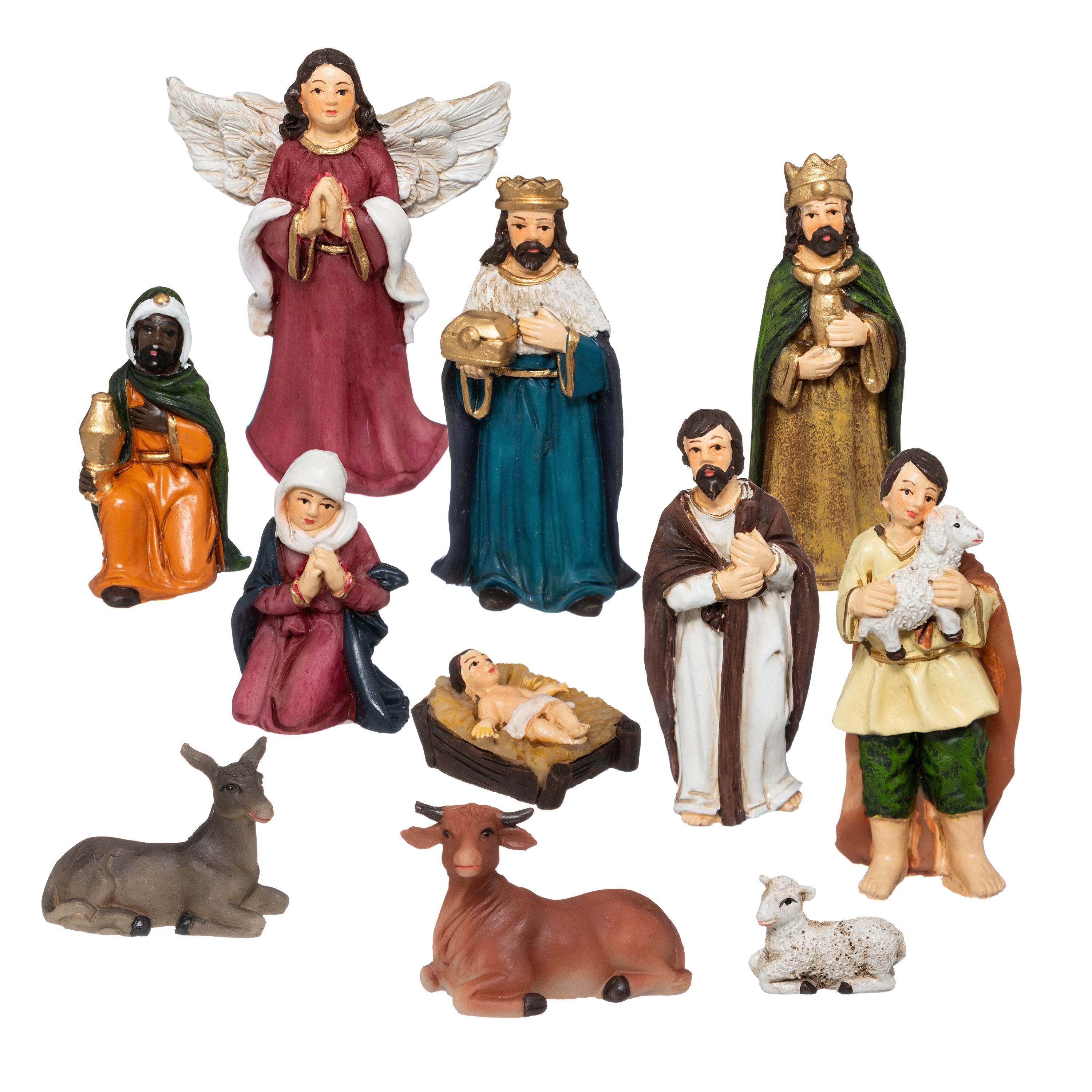 Set 11 figurine nasterea Domnului, H 7,5 cm | Atmosphera