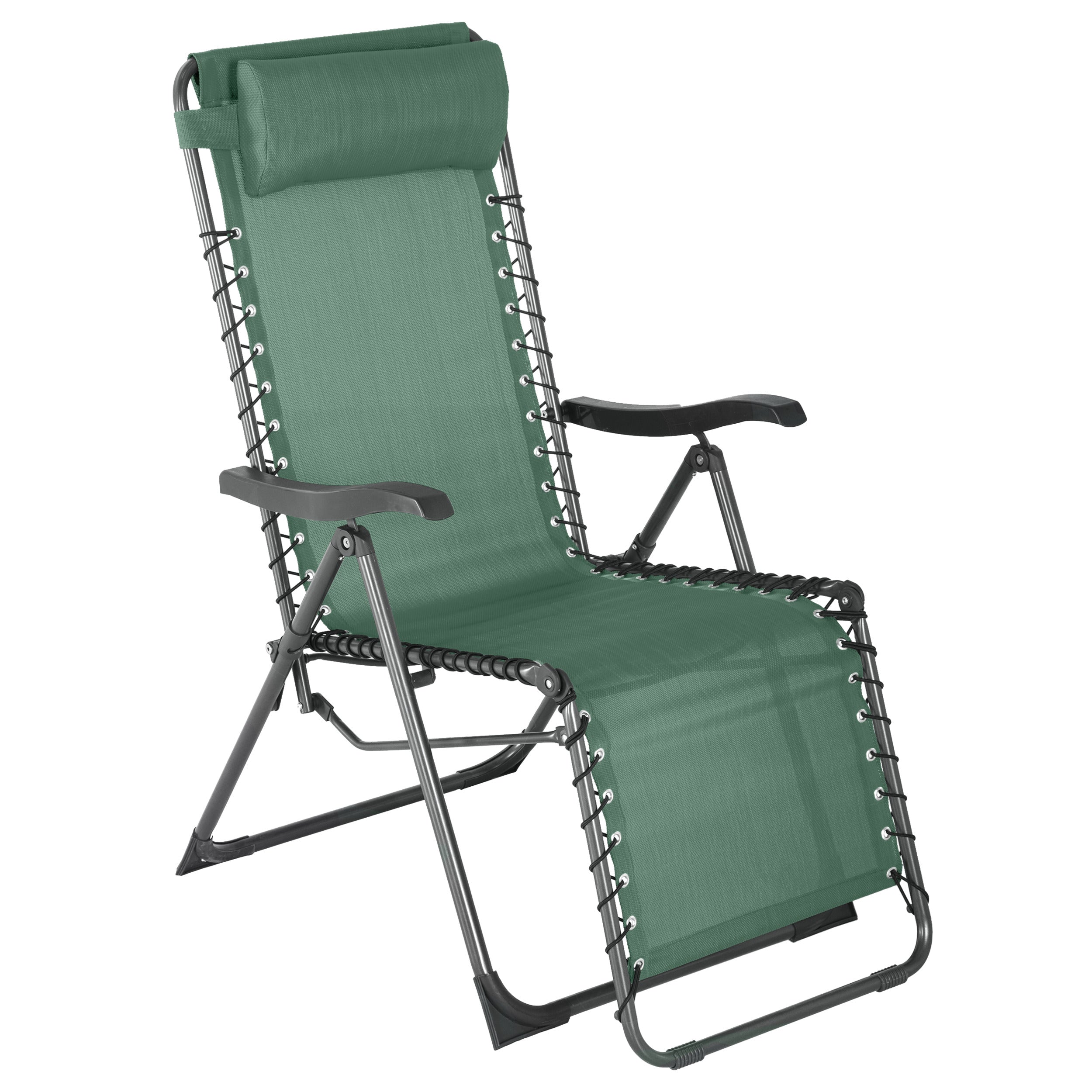 Scaun de relaxare de gradina Silos verde masliniu - Hesperide