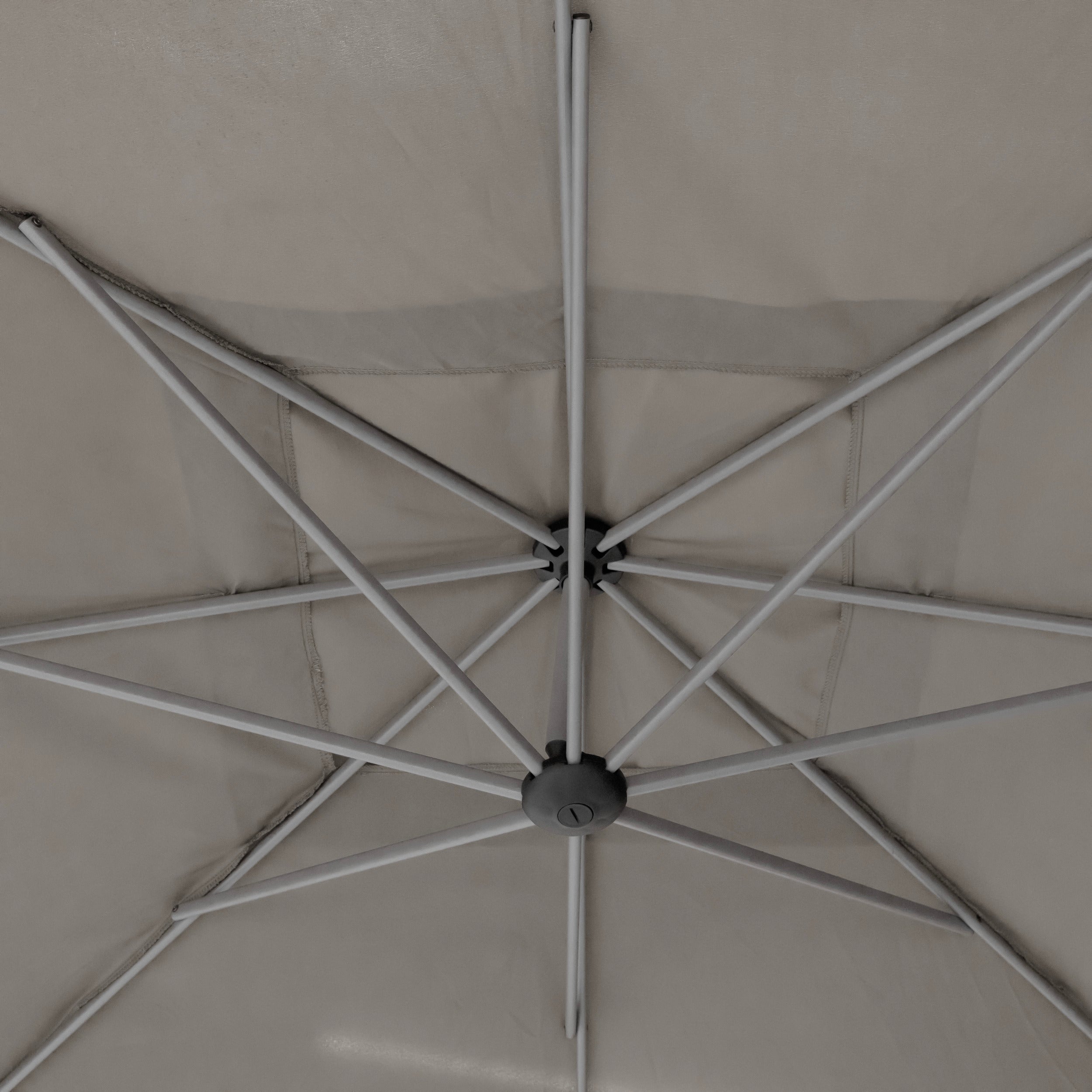 Umbrela de soare Cantilever Square Manoa Taupe - Hesperide