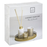 Set cadou parfumat cu tava aurie Atmosphera