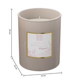 Lumanare parfumata "Mael" - Trandafir si patchouli, 190 g - Atmosphera