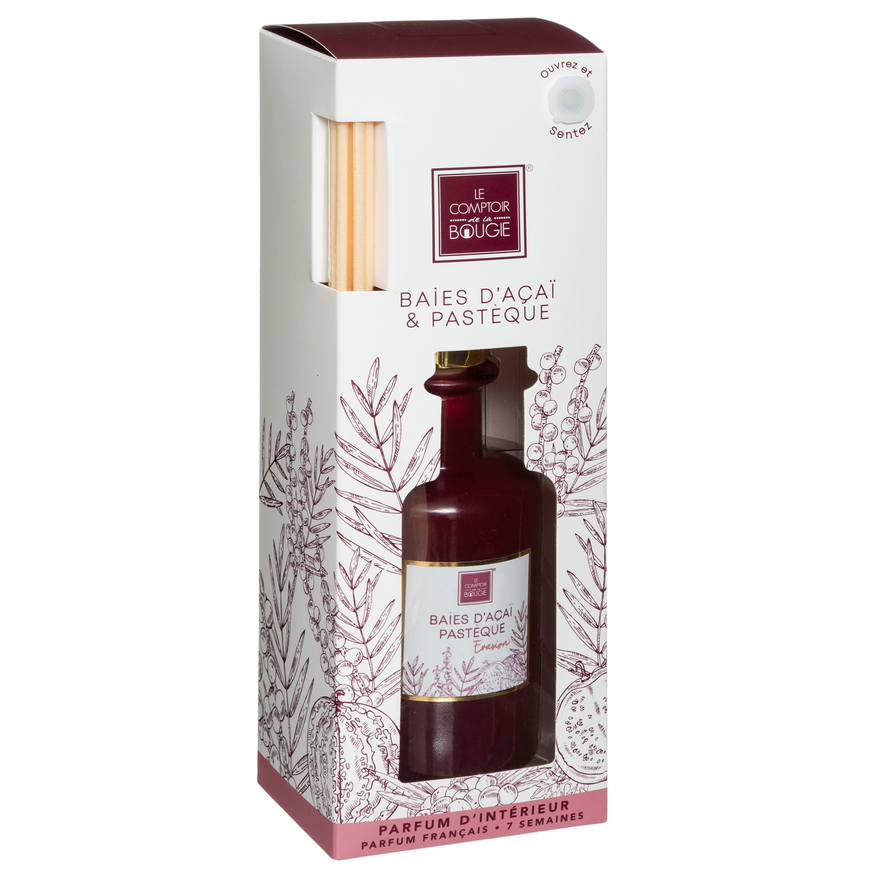 Difuzor de parfum "Mael" - Fructe de acai si pepene rosu, 200 ml - Atmosphera