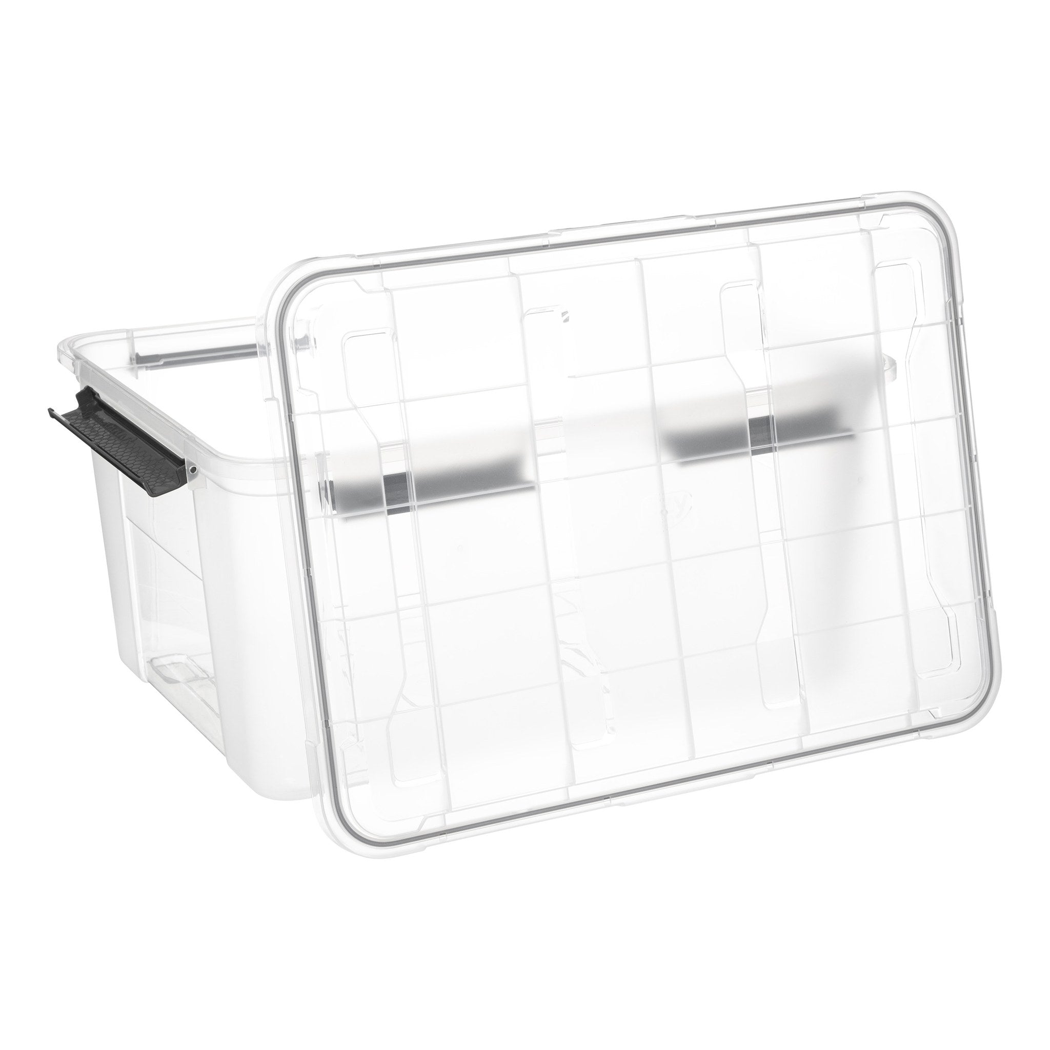 Cutie depozitare plastic cu capac, 75 l