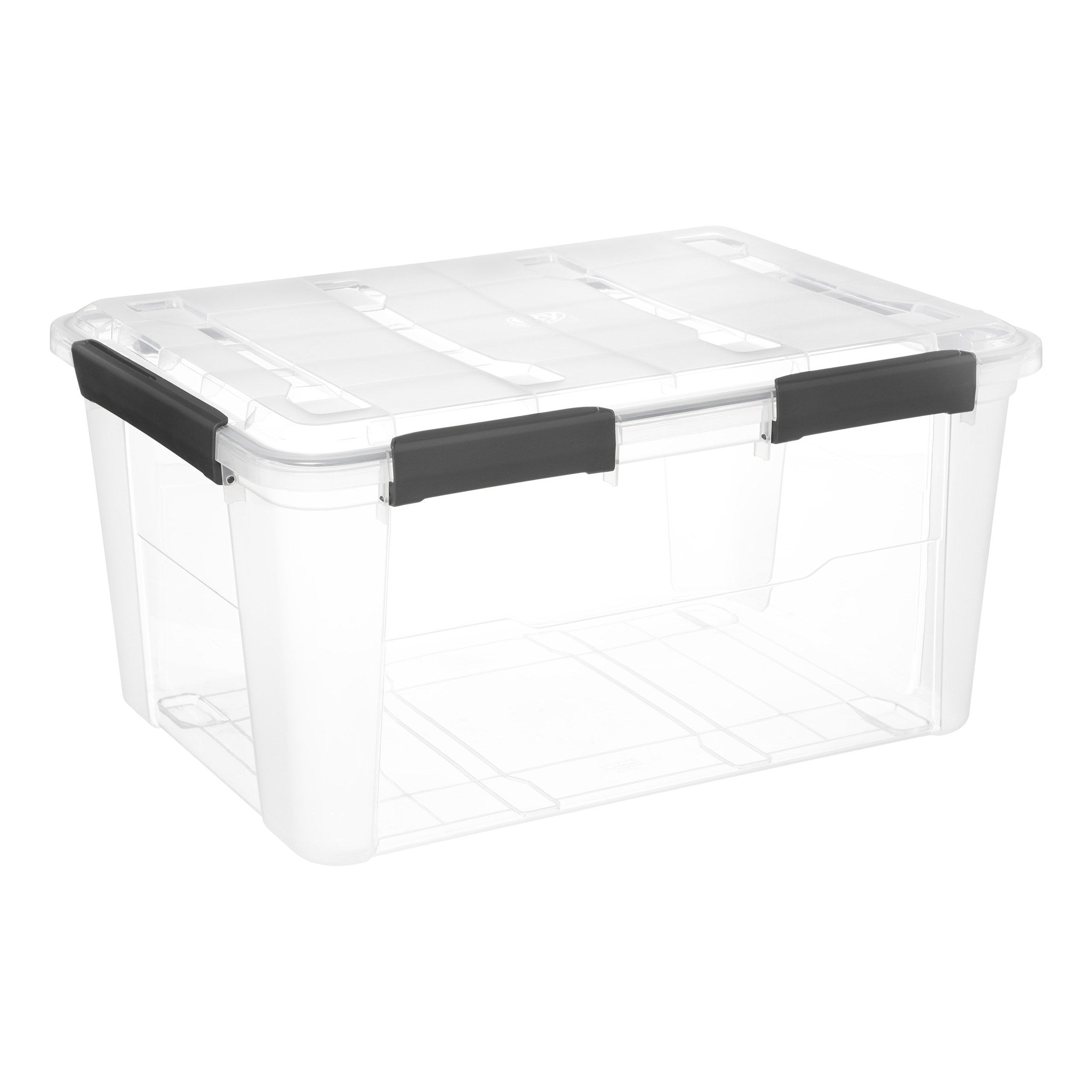 Cutie depozitare plastic cu capac, 75 l