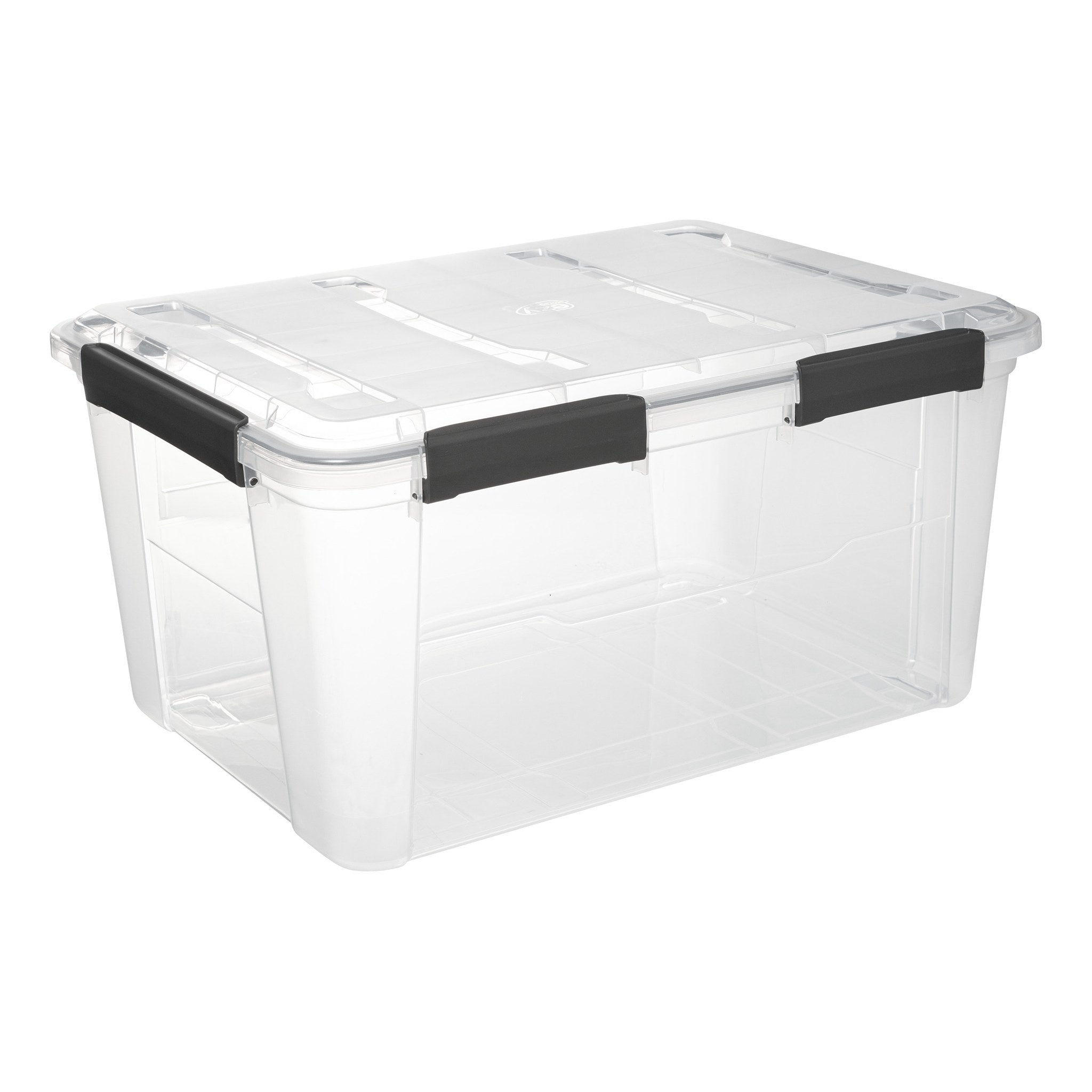 Cutie depozitare plastic cu capac, 50 l