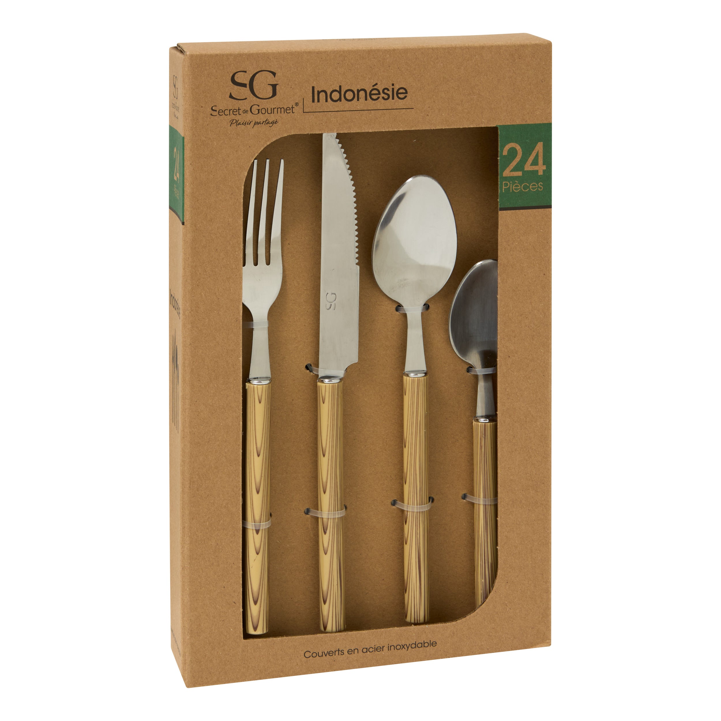 Set tacamuri 24 piese indonesie - Secret de Gourmet