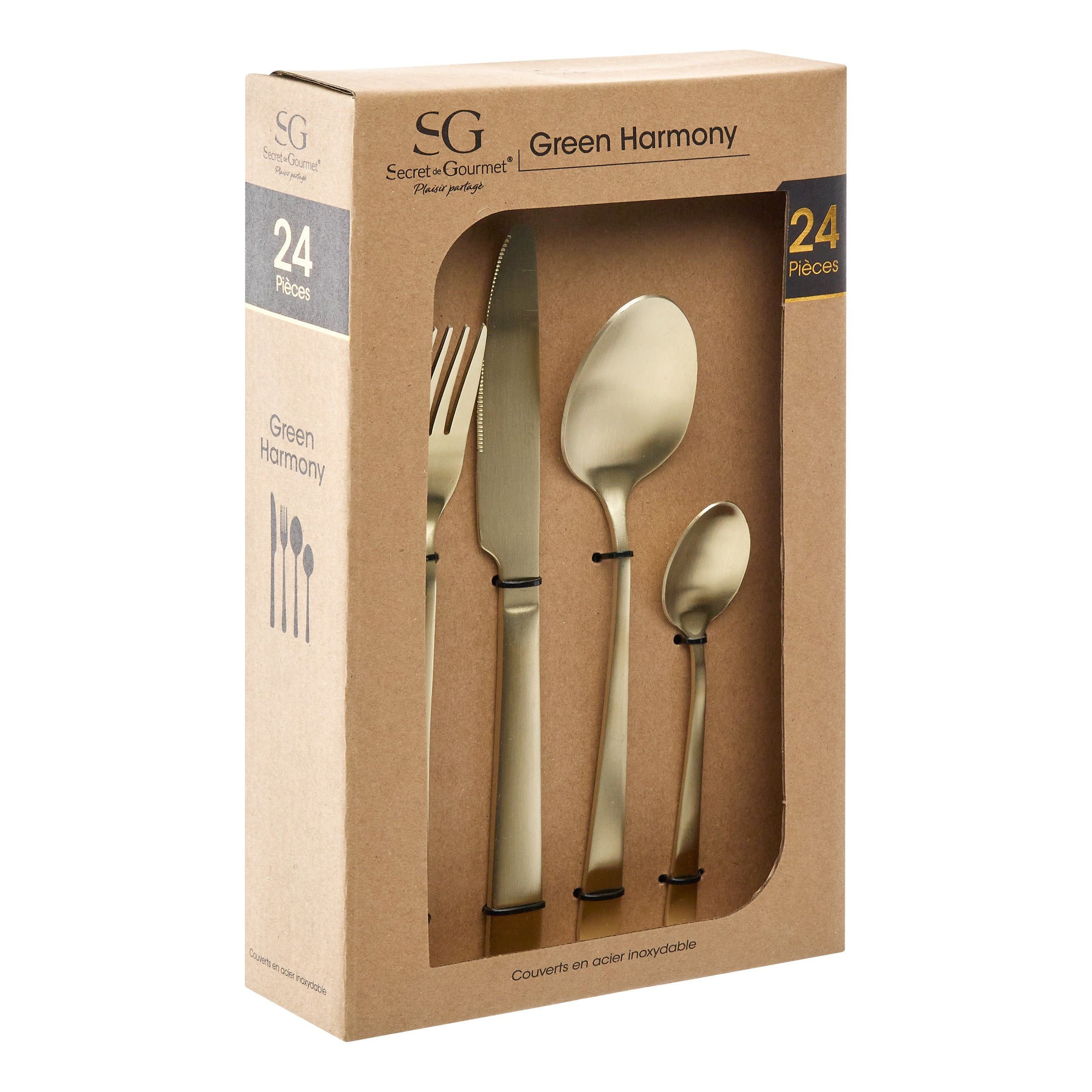Set tacamuri 24 piese verde h - Secret de Gourmet
