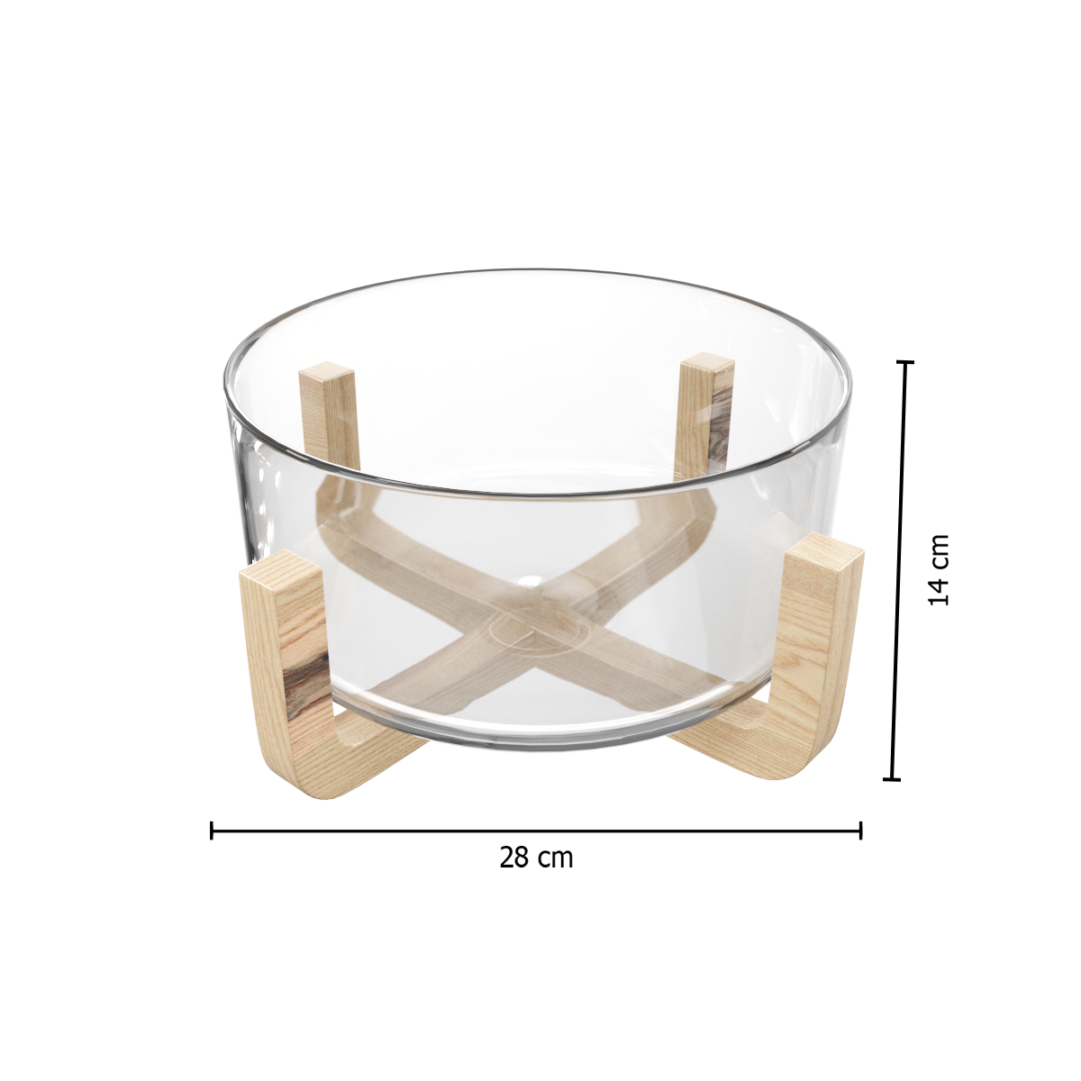 Set boluri salata gri arha D24 cm - Secret de Gourmet