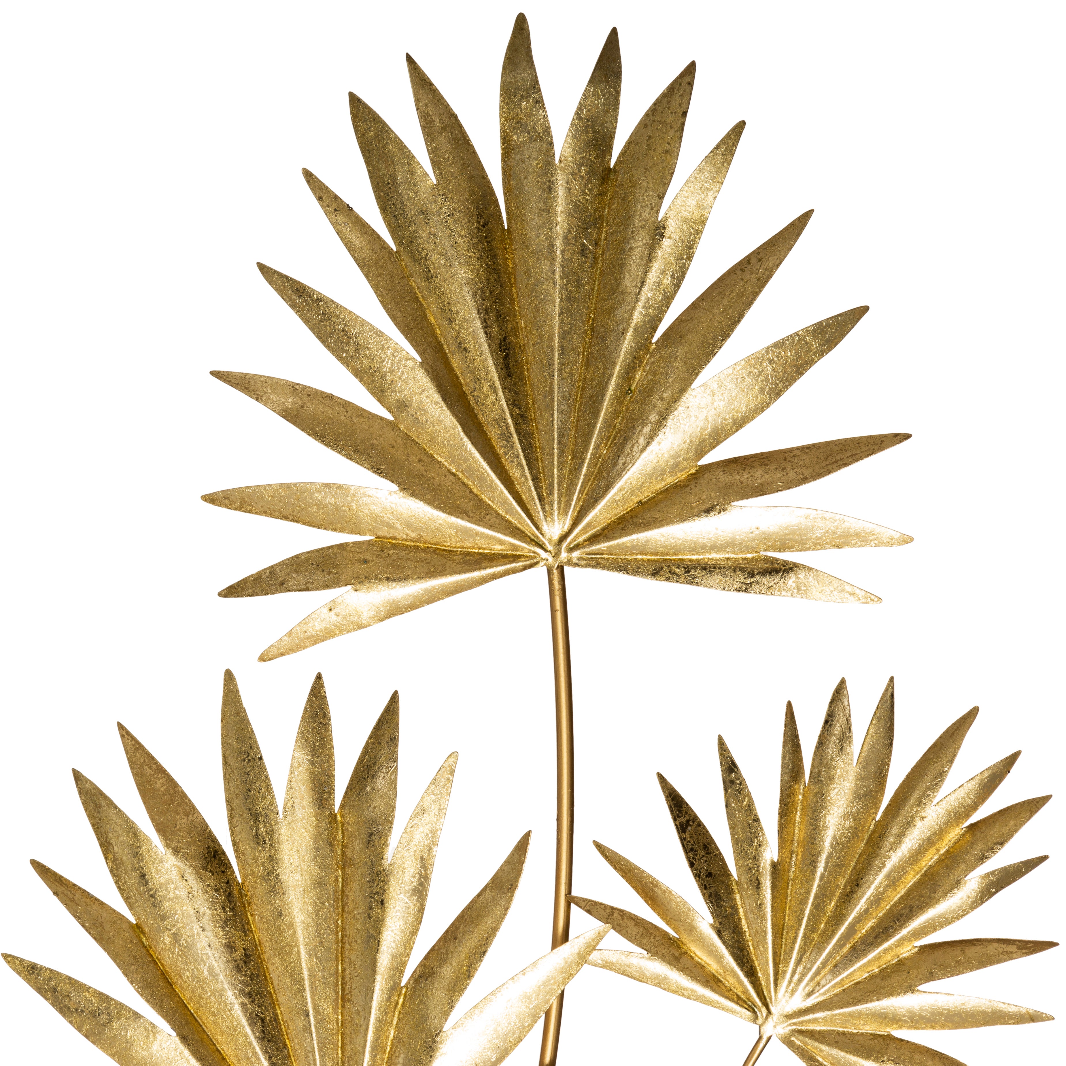 Decoratiune de perete, decor perete frunza metal 39 x 73 cm - Atmosphera
