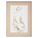 Tablou canvas imprimat Nude inramat 73 x 53 cm cu finisaj efect aluminiu Atmosphera
