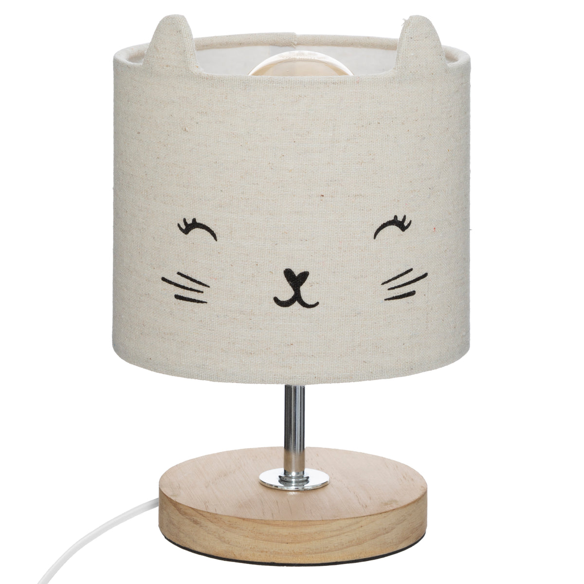 Decoratiune copii, veioza abajur pisica - Atmosphera For Kids