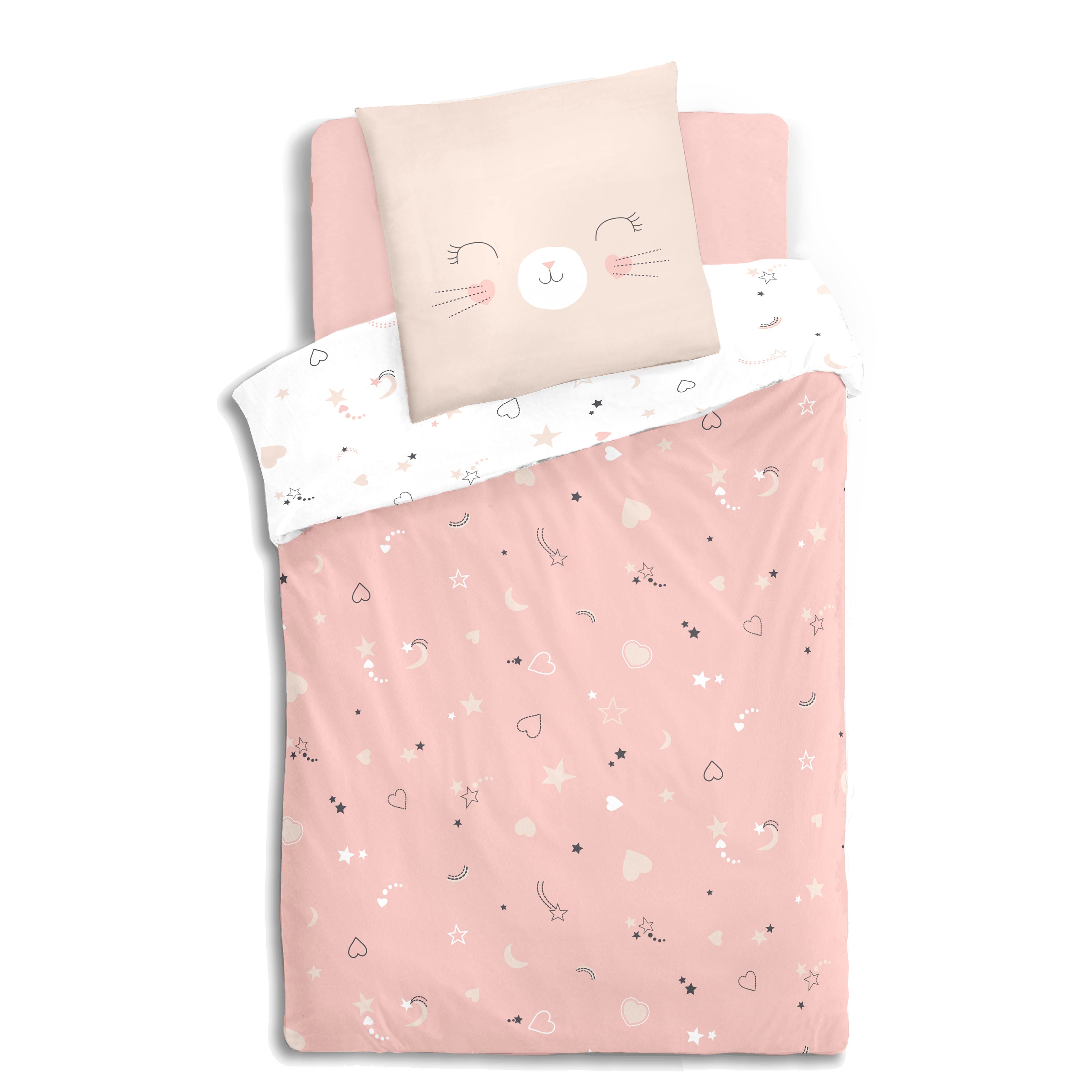 Decoratiune copii, lenjerie pat 140 x 200 cm fata - Atmosphera For Kids