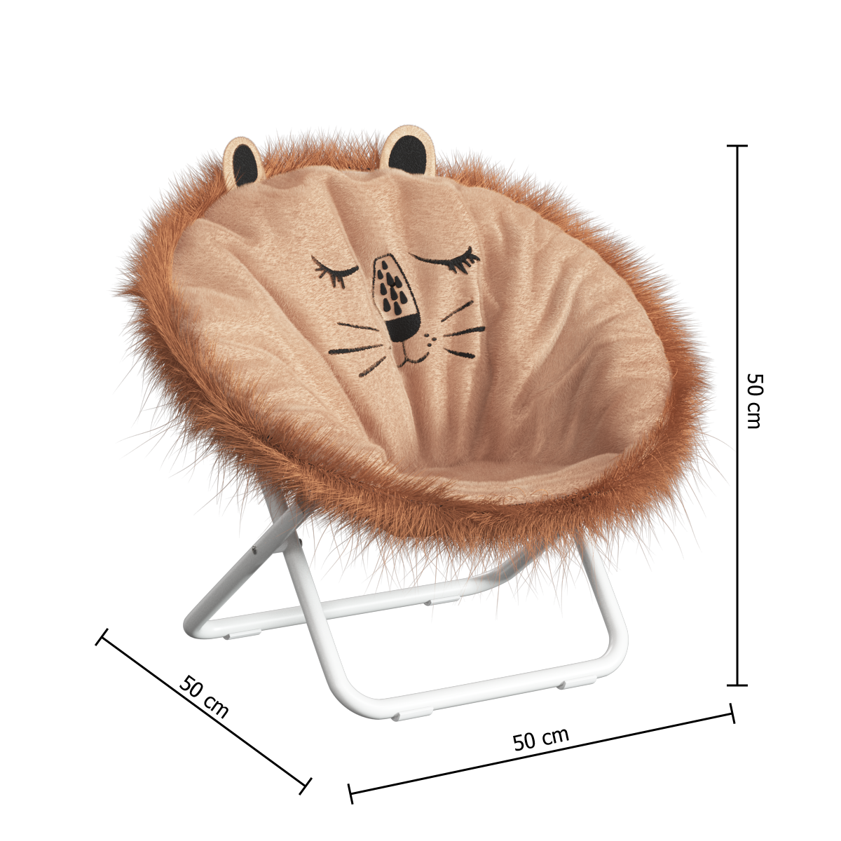 Decoratiune copii, falten canapea leu pliabila - Atmosphera For Kids
