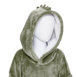 Patura cu gluga din flanel Dino Atmosphera