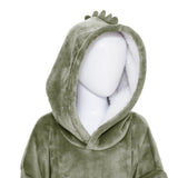 Decoratiune copii, husa aruncare copii dino cu gluga - Atmosphera For Kids