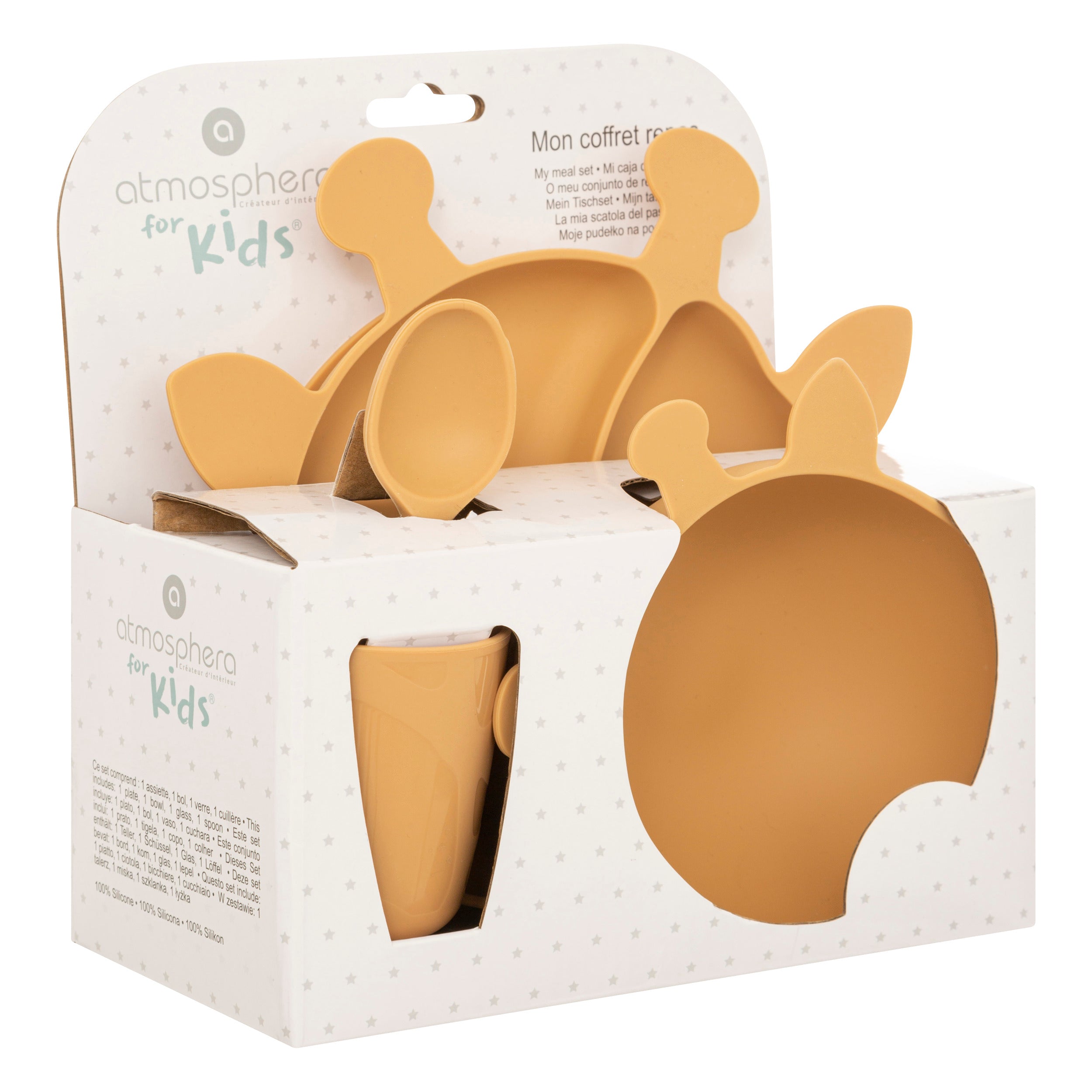 Set masa silicon copii girafa - Atmosphera For Kids