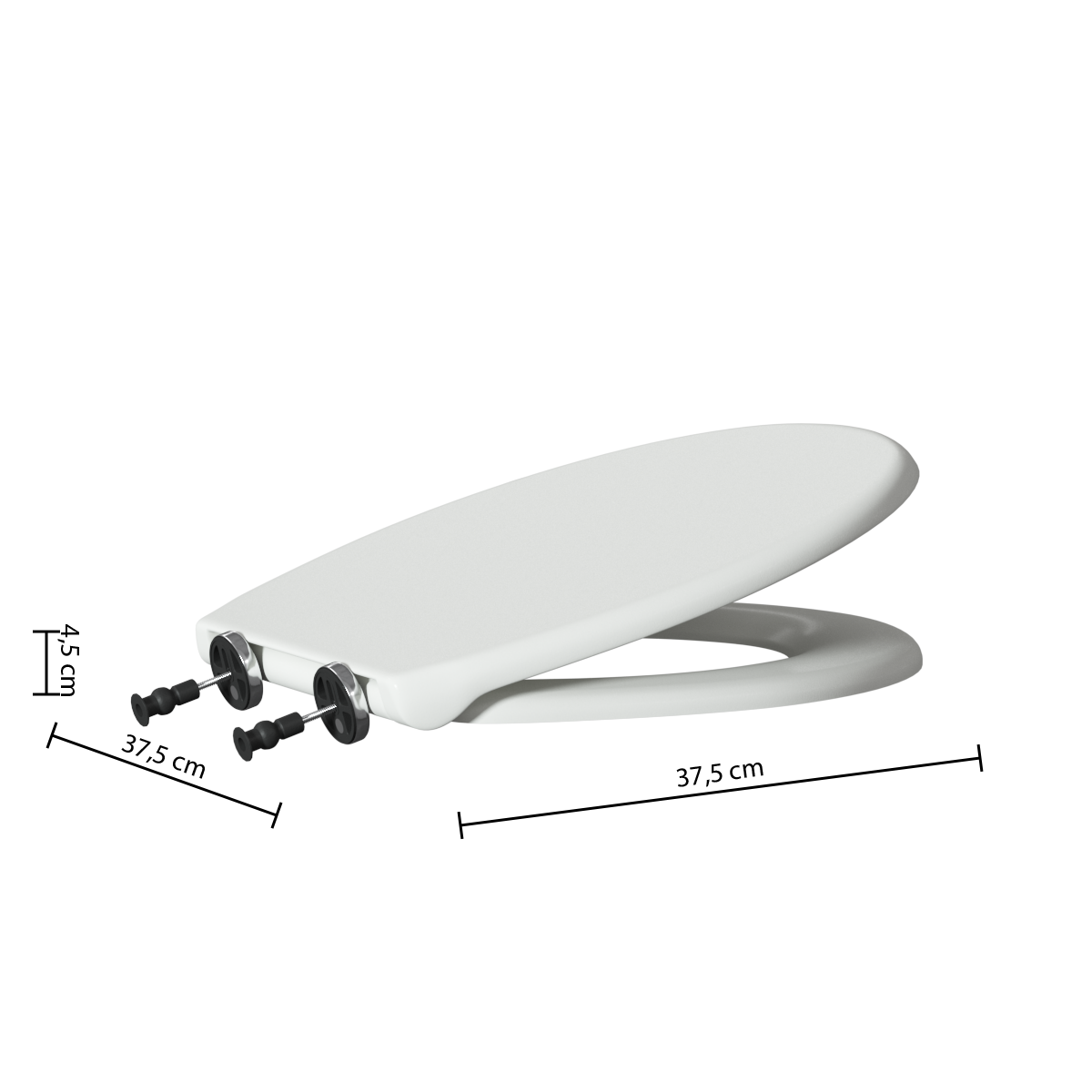 Capac wc moale antibac alb - Five