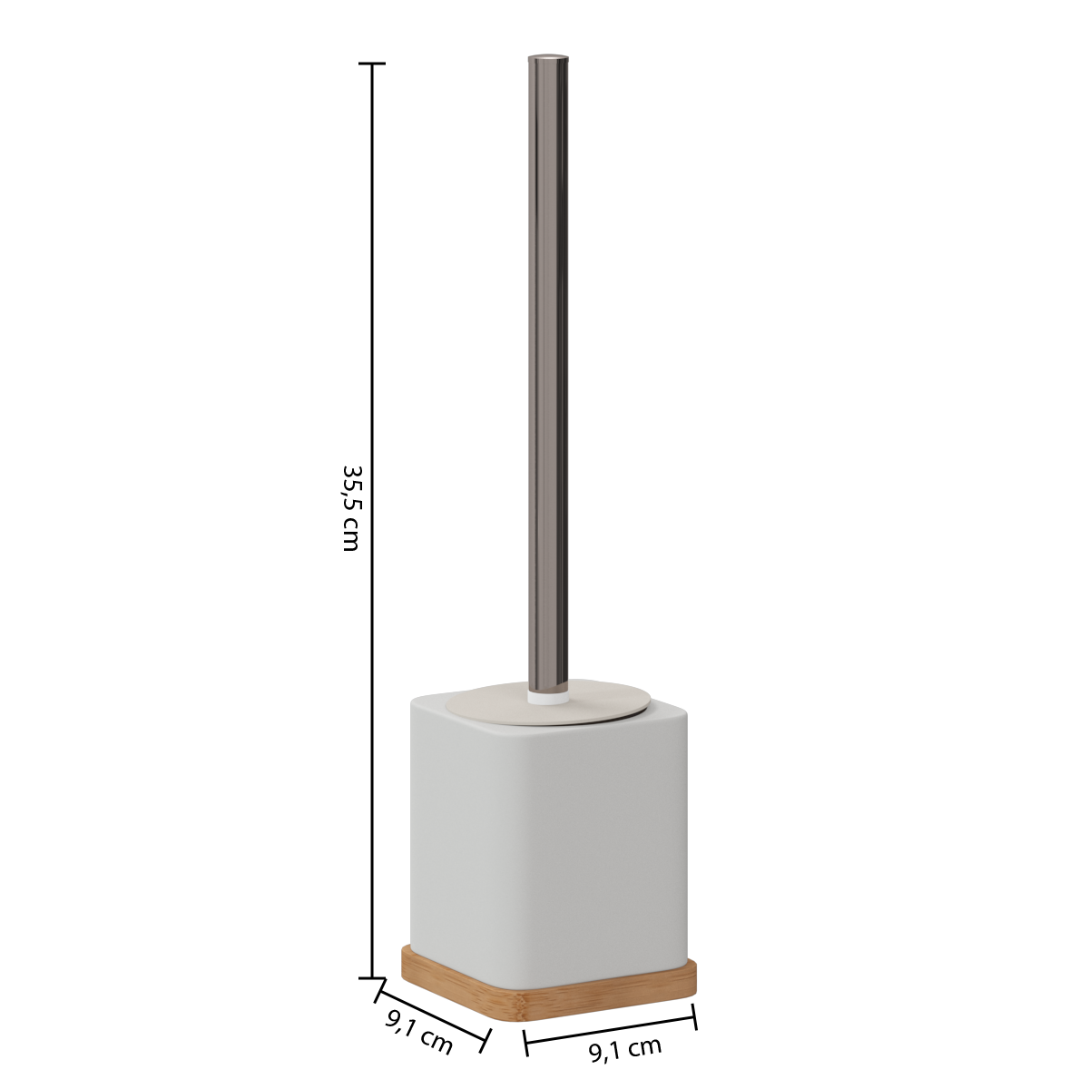 Perie toaleta alb rasina natureo - Five