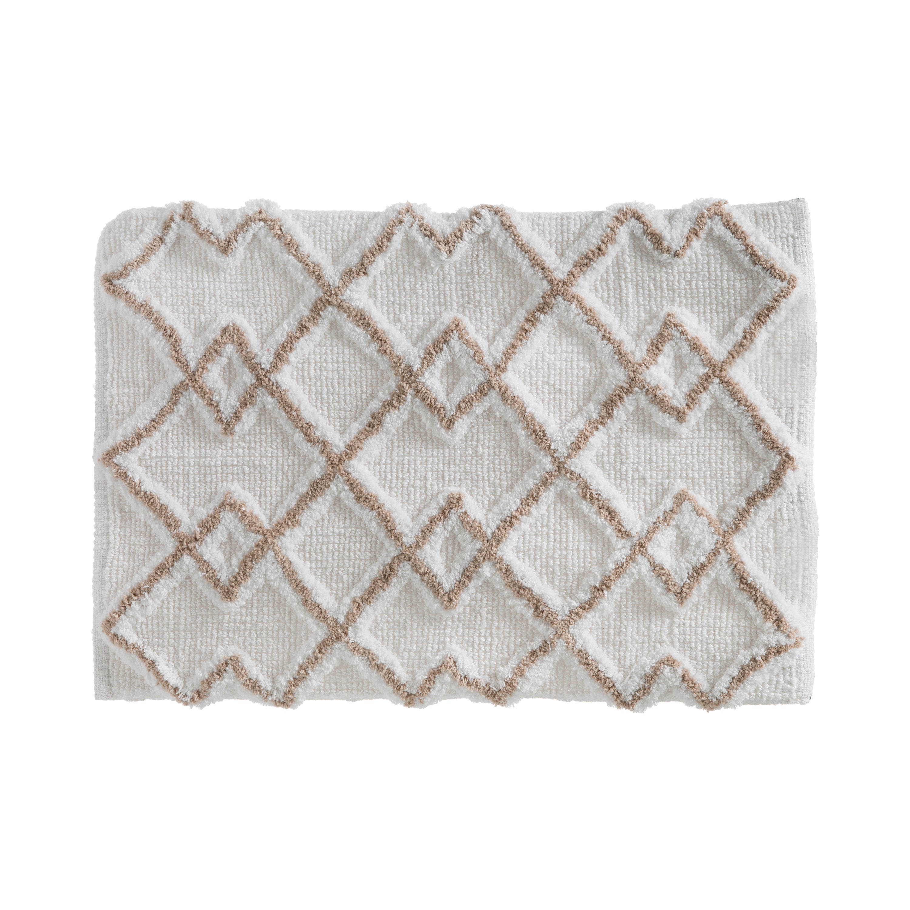 Covoras baie bumbac ethnic 50 x 75 cm taup - Five