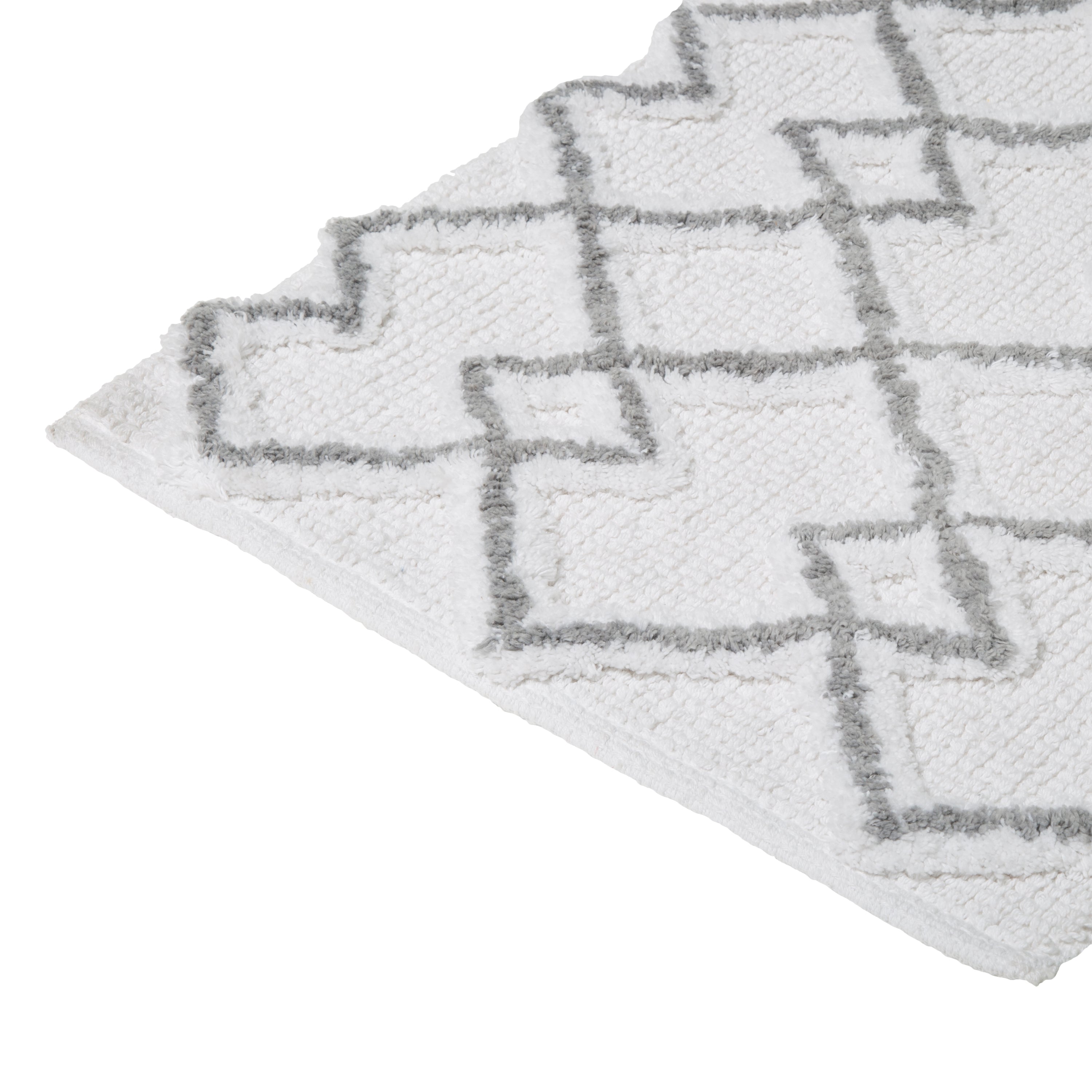 Covoras baie bumbac ethnic 50 x 75 cm gri - Five