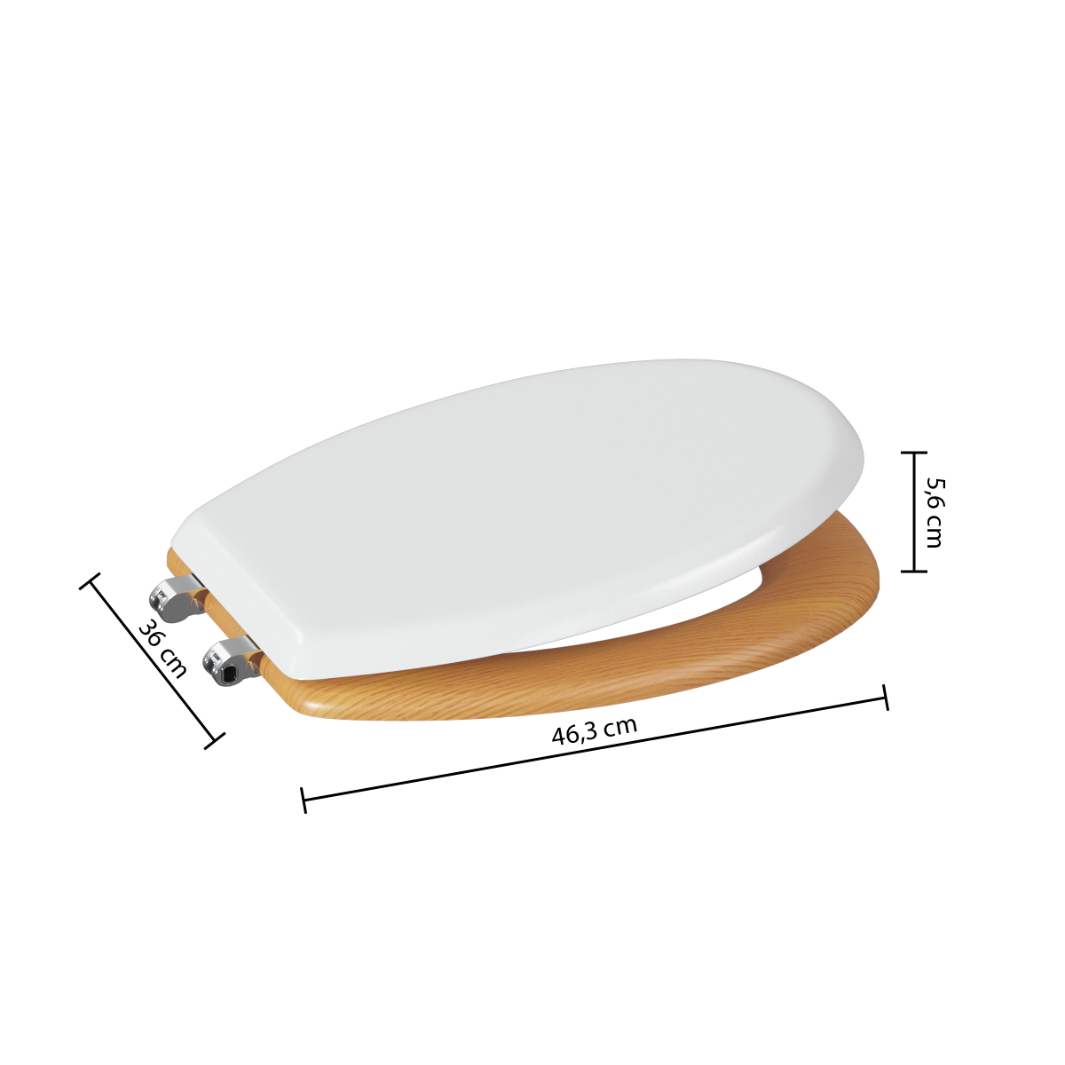 Capac toaleta moale alb modern - Five